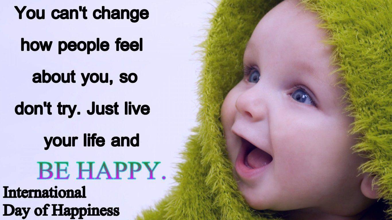 1370x770 International Day Of Happiness March 20th Wishes Quotes Wallpaper, Desktop