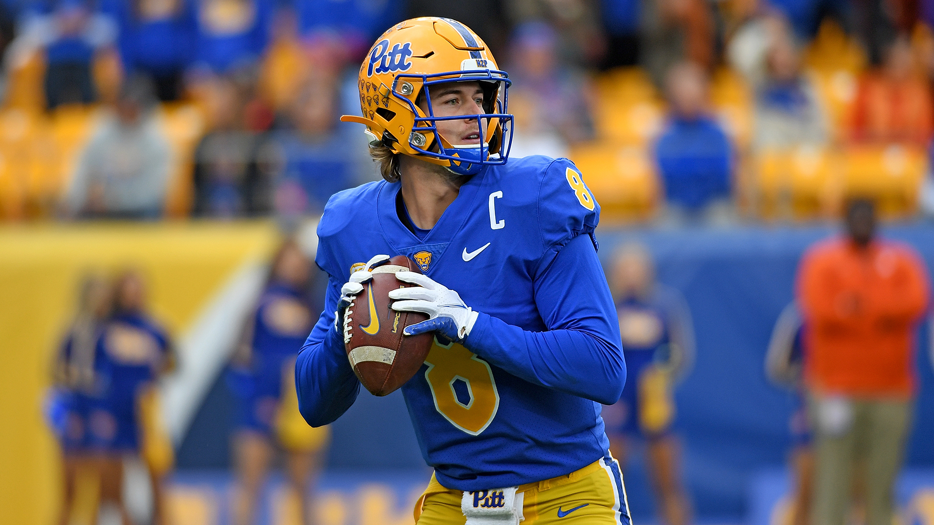 1920x1080 Steelers take QB Kenny Pickett with the No. 20 pick in the 2022 NFL Draft. PFF Draft Show, Desktop