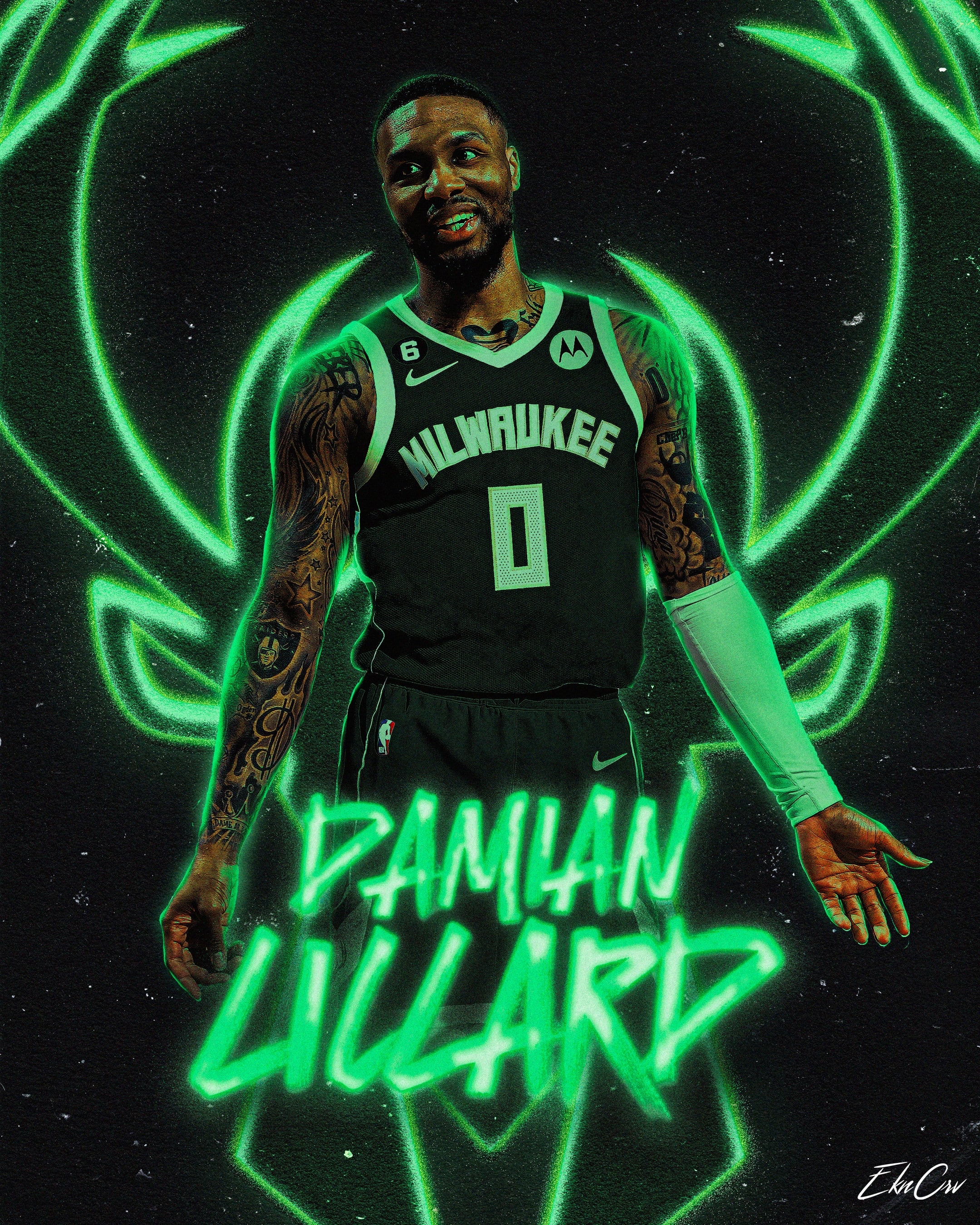 2160x2700 Damian Lillard Jersey Swap Design, Phone