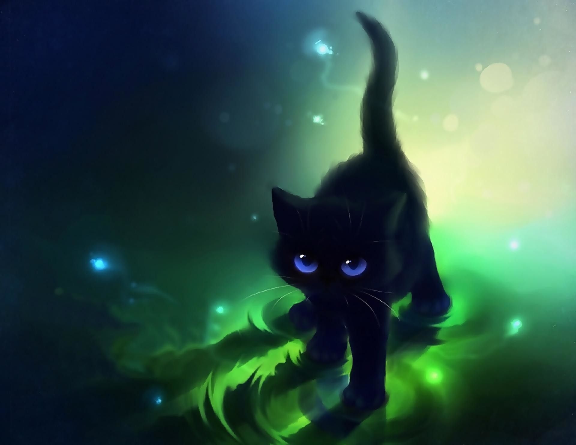 1920x1490 Anime Cat Wallpaper iPad, Desktop