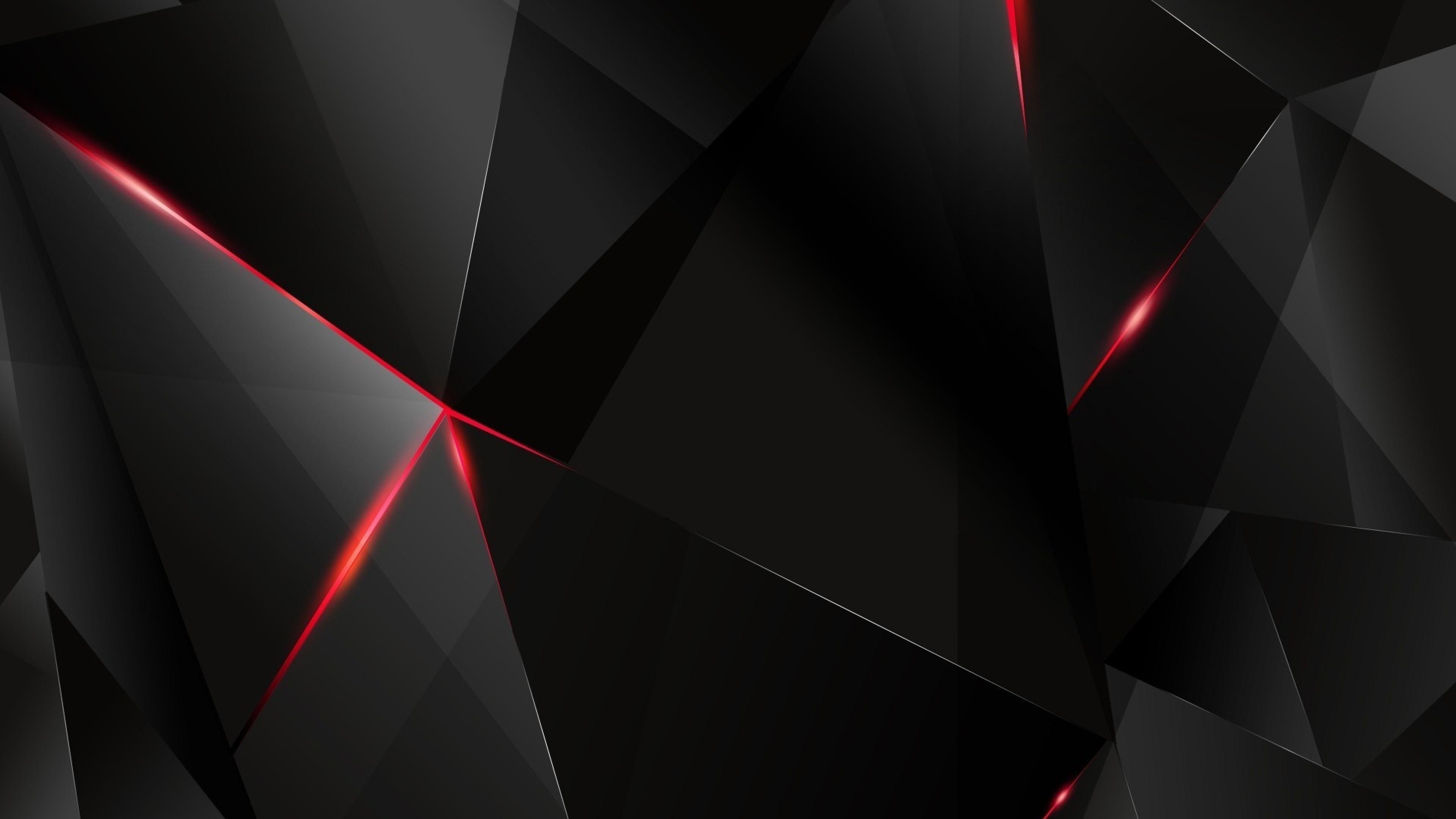 3840x2160 Download Wallpaper  Black, Light, Dark, Figures 4K Ultra. Red and black wallpaper, 2048x1152 wallpaper, Dark black wallpaper, Desktop