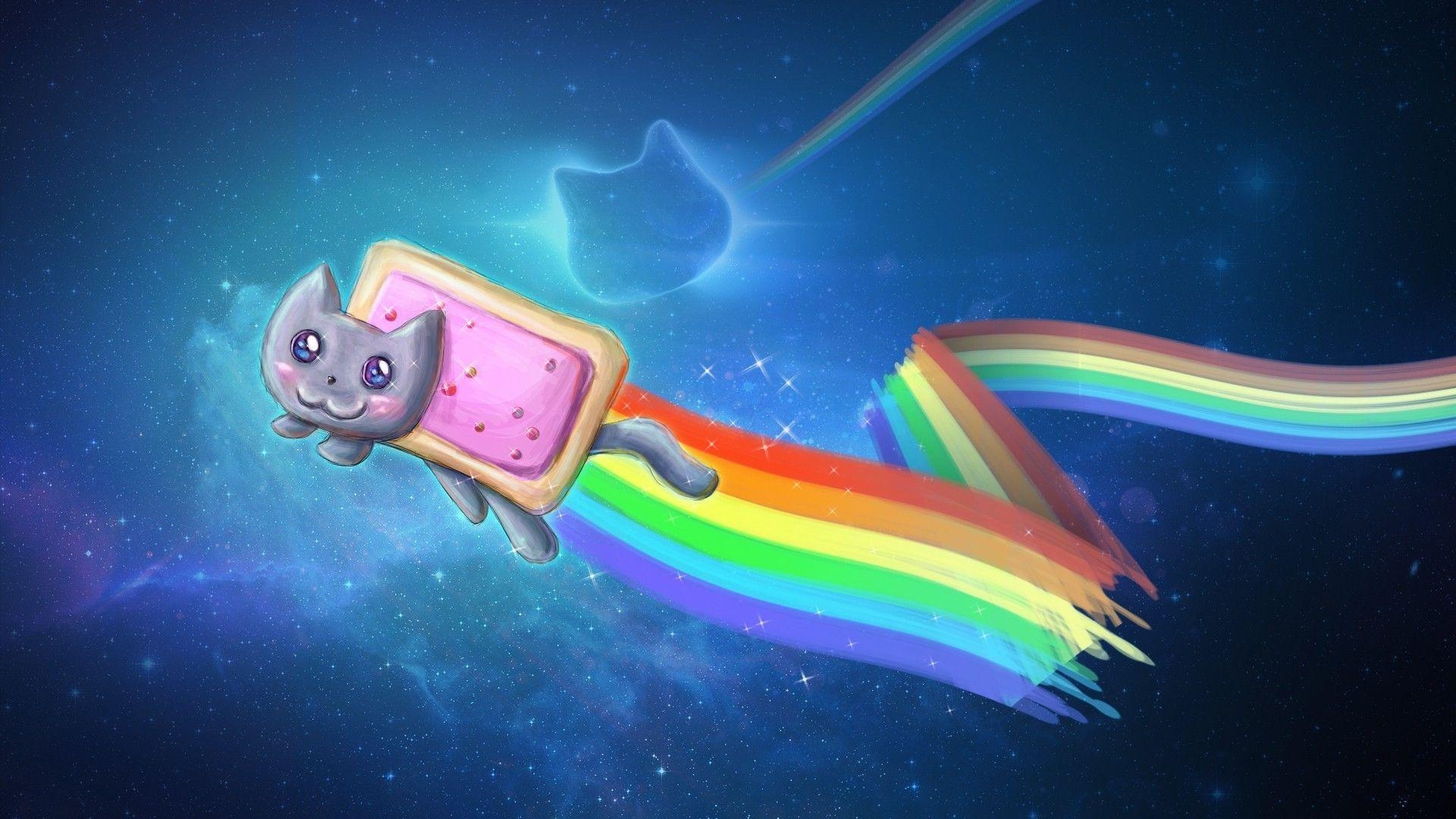 1920x1080 Nyan Cat HD Background. HD Wallpaper, Background, Image, Art, Desktop