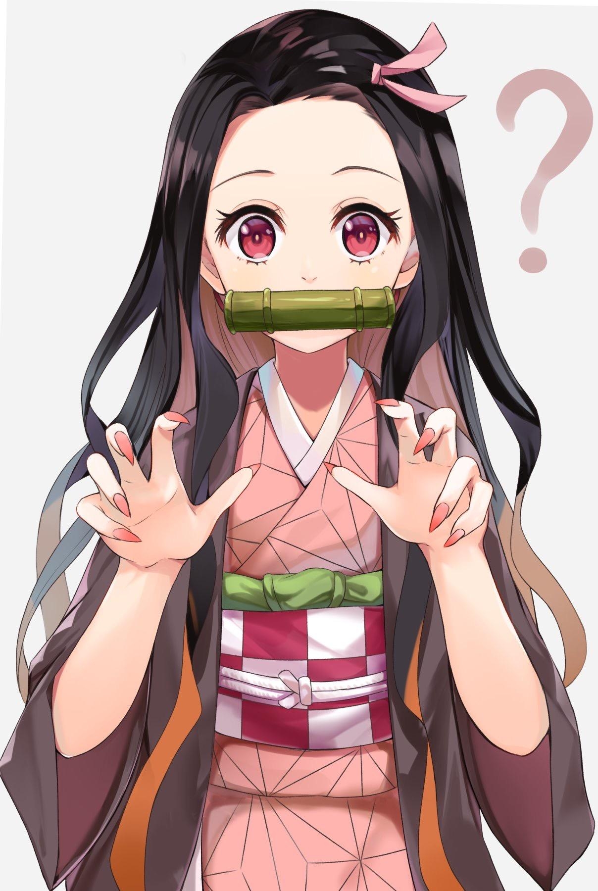 1210x1800 Kamado Nezuko no Yaiba Anime Image Board, Phone