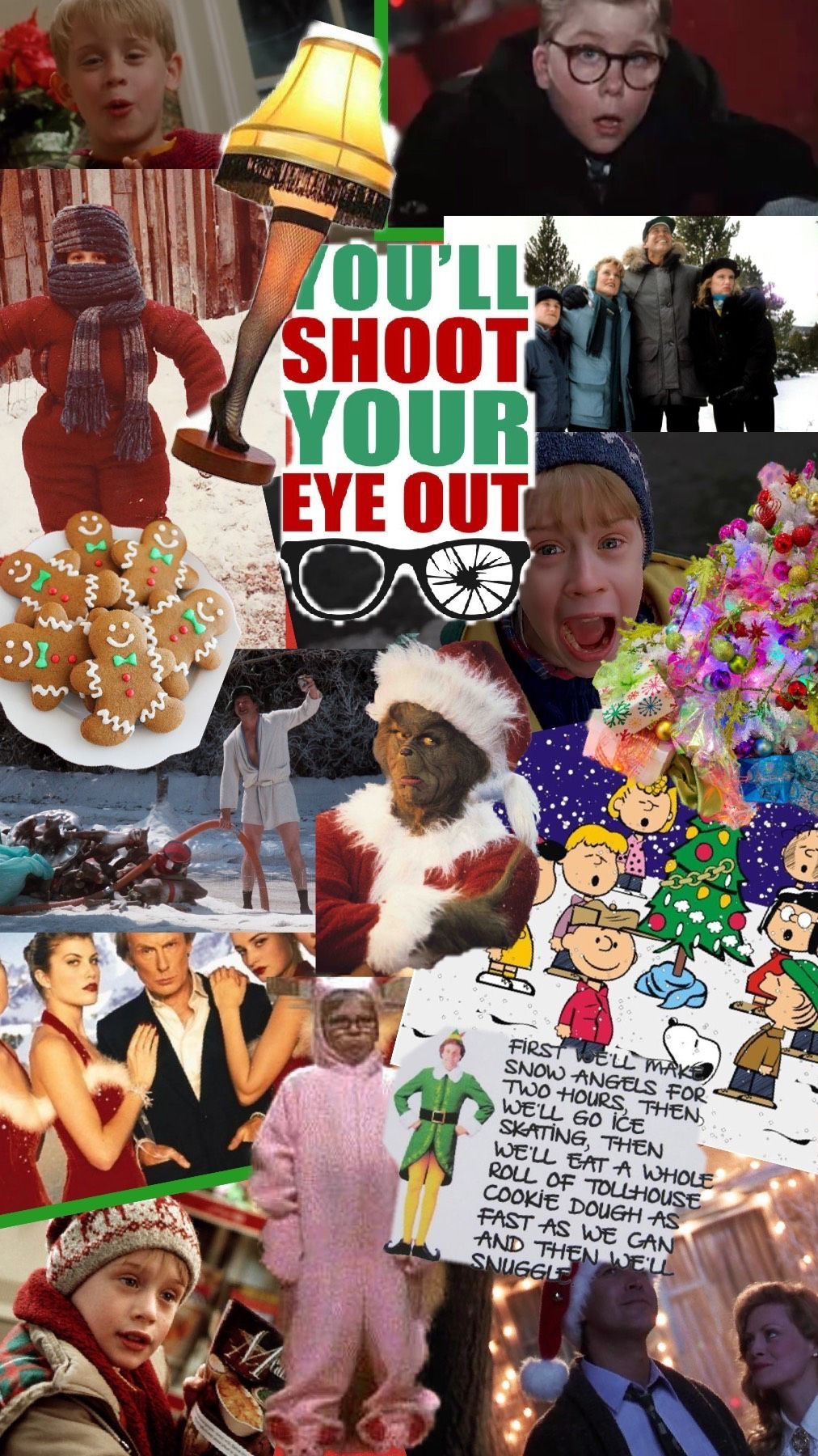 1020x1800 Christmas Movie Collage. Movie collage, Christmas wallpaper tumblr, Christmas phone wallpaper, Phone