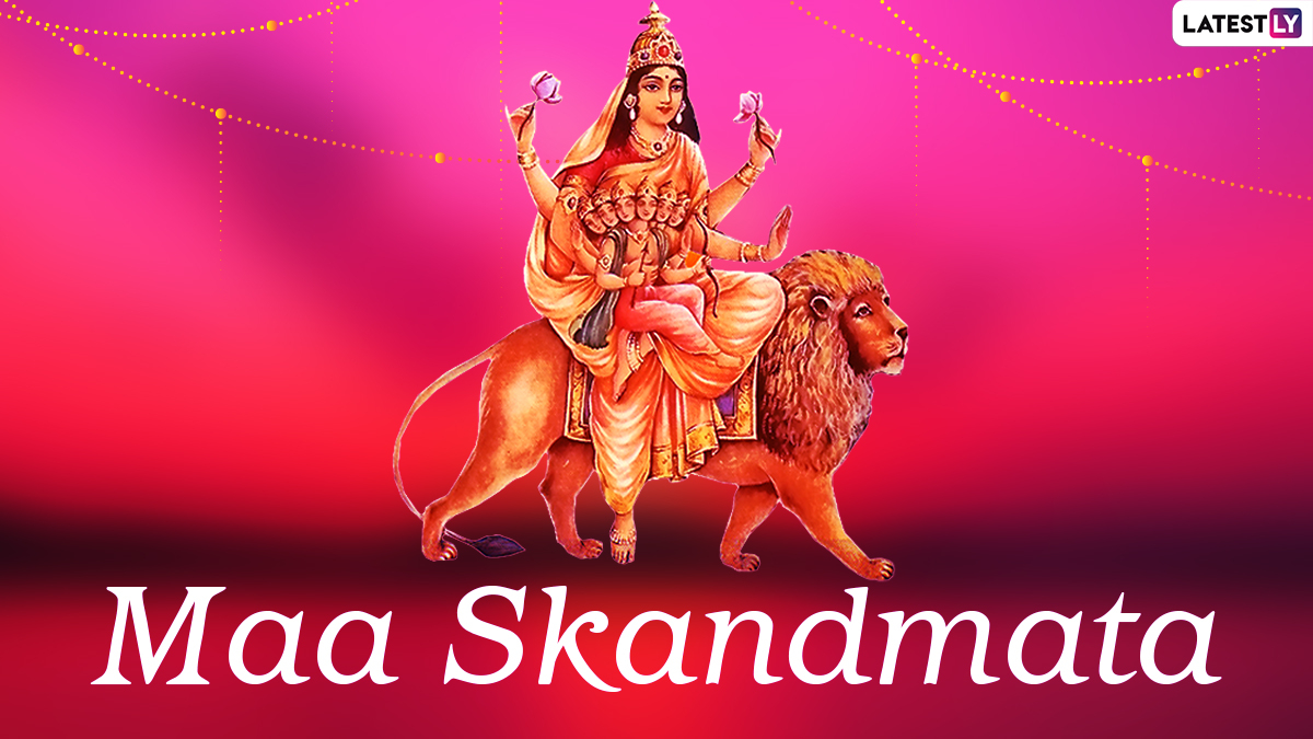 1200x680 Navratri 2022 Greetings for Skandmata Puja: WhatsApp Messages, SMS, Skandamata Devi Image and HD Wallpaper To Send on Day 5 of Sharad Navratri, Desktop