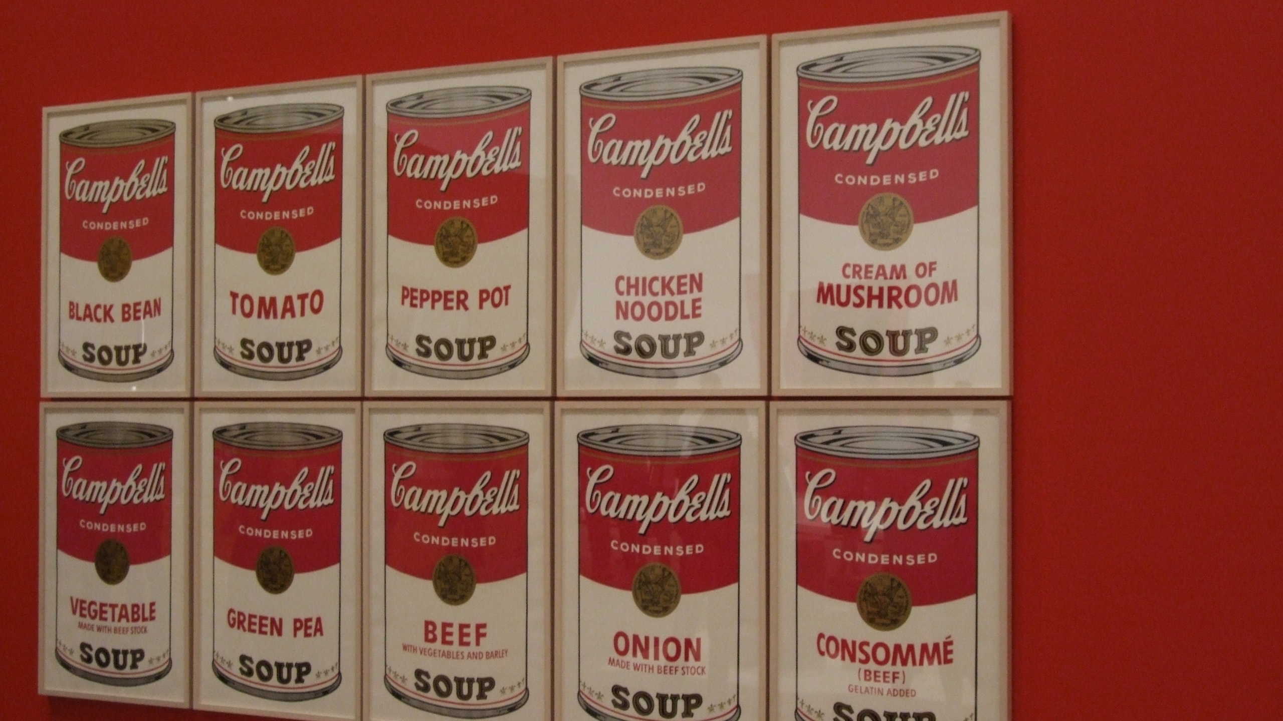 2560x1440 American Artist, Andy Warhol Campbells Soup Poster, Arts, Desktop