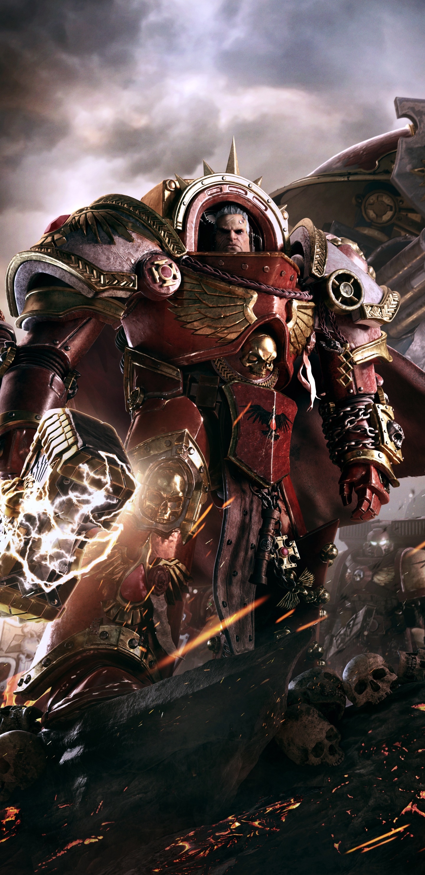 1440x2960 Wallpaper / Video Game Warhammer 000: Dawn of War III Phone Wallpaper, Warrior, Warhammer, Space Marine, Imperial Knights (Warhammer 40k),  free download, Phone