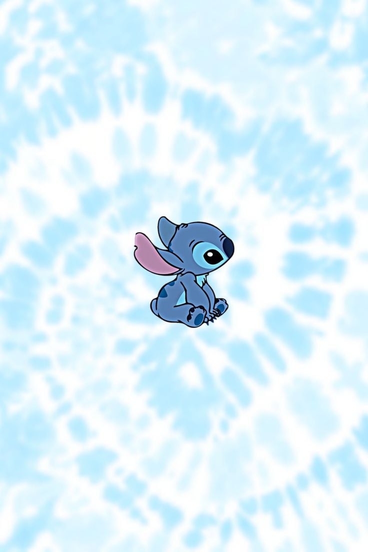 740x1110 Stitch blue aesthetic, Phone