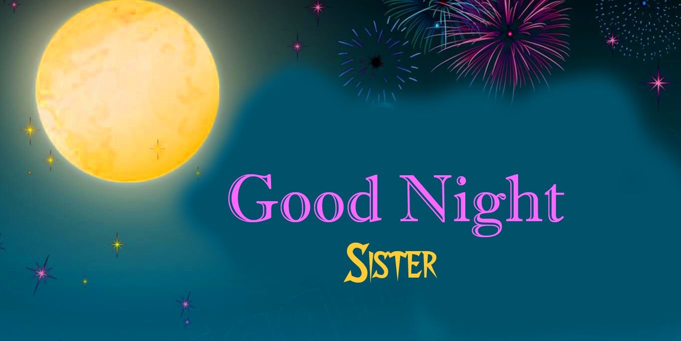 1370x690 Good Night Message for Sister, Desktop