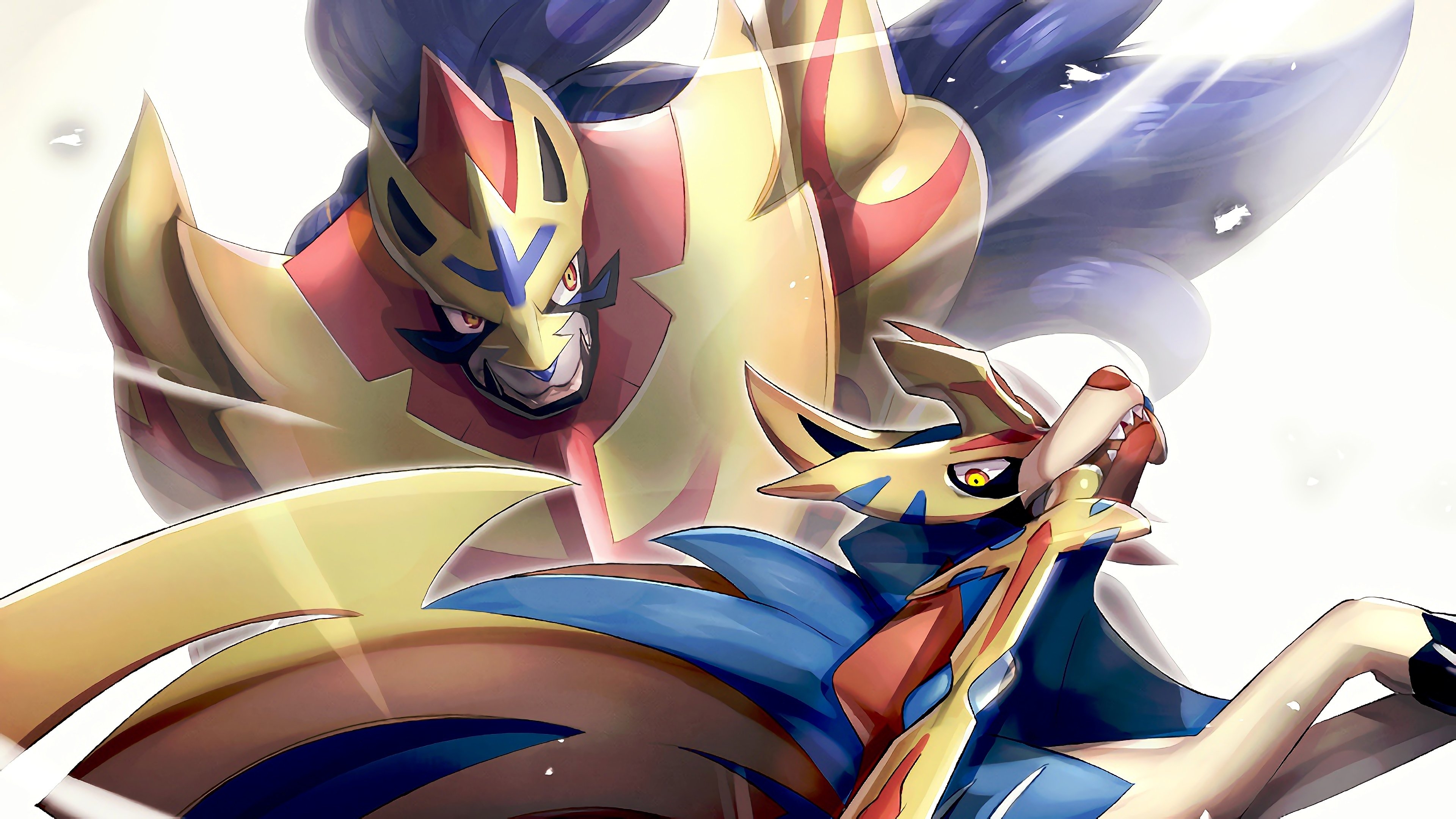 3840x2160 Zacian and Zamazenta Pokemon Sword and Shield 4K Wallpaper, Desktop