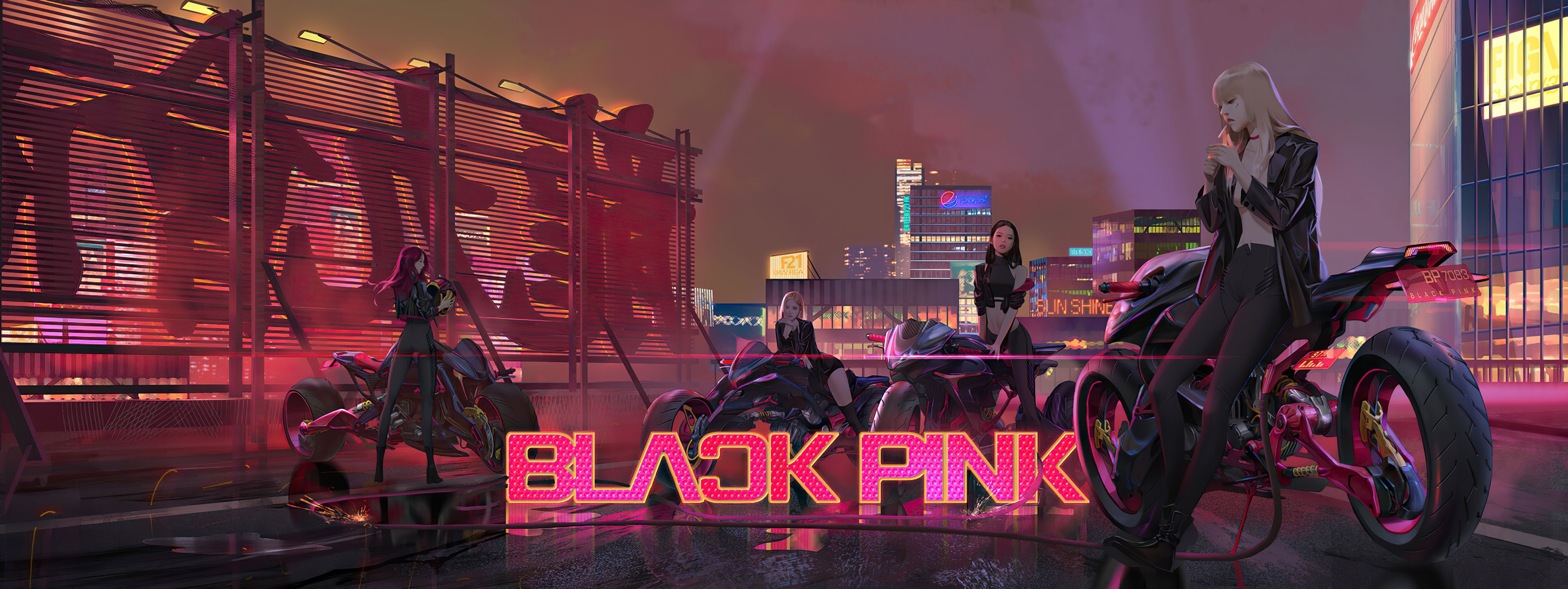 3840x1450 Blackpink 4k, HD Music, 4k Wallpaper, Image, Background, Photo and Picture, Dual Screen