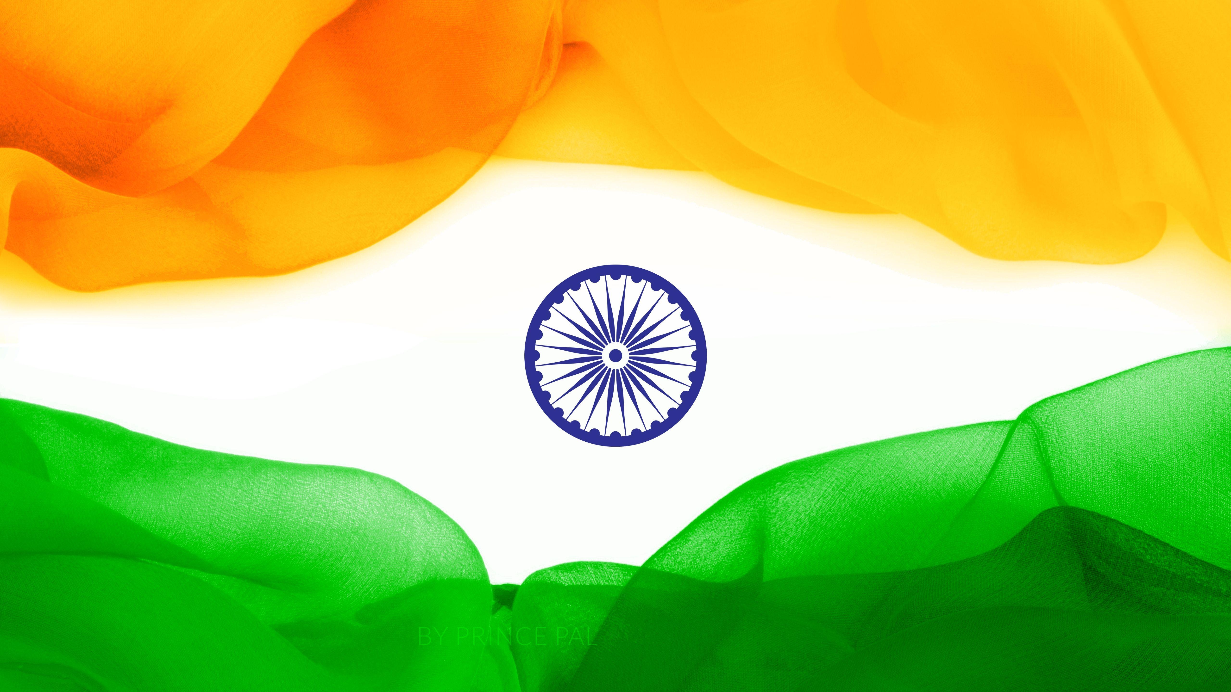 5120x2880 Wallpaper Flag of India, Tricolor, HD, 4K, 5K, World, Desktop