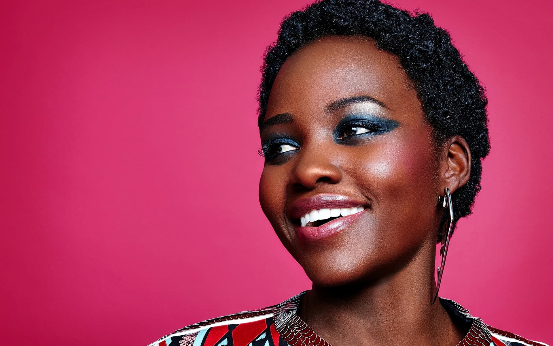 1920x1200 lupita nyongo red background HD image, Desktop