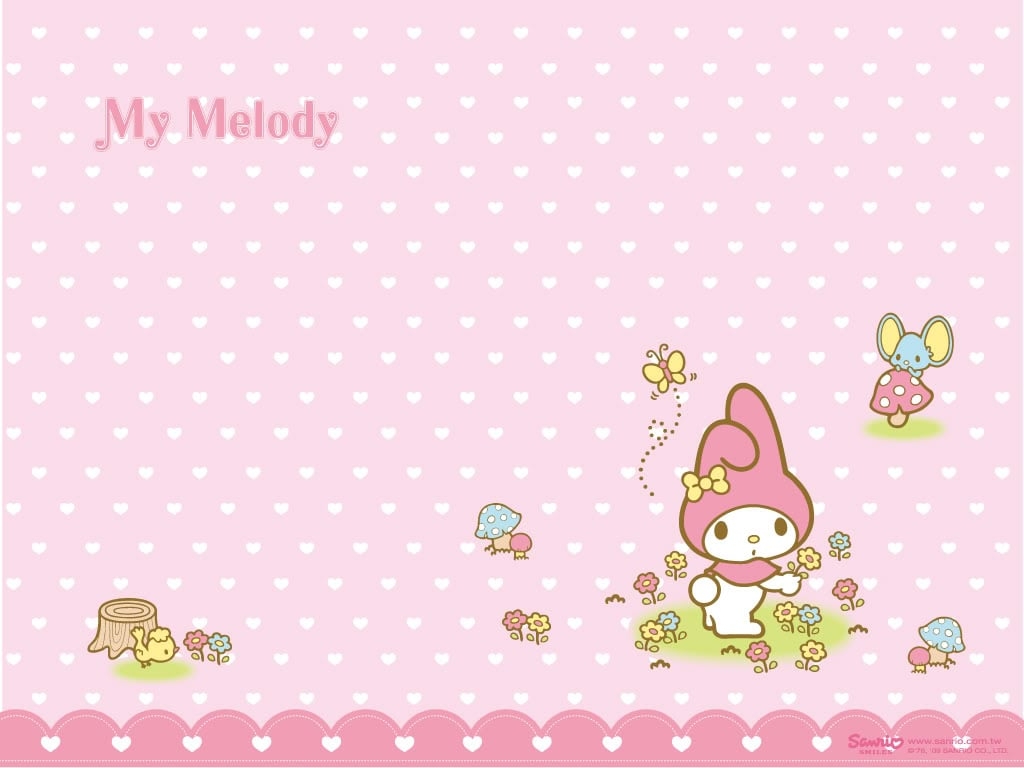 1030x770 My Melody Wallpaper Background Theme Desktop Melody Sanrio Background HD Wallpaper, Desktop