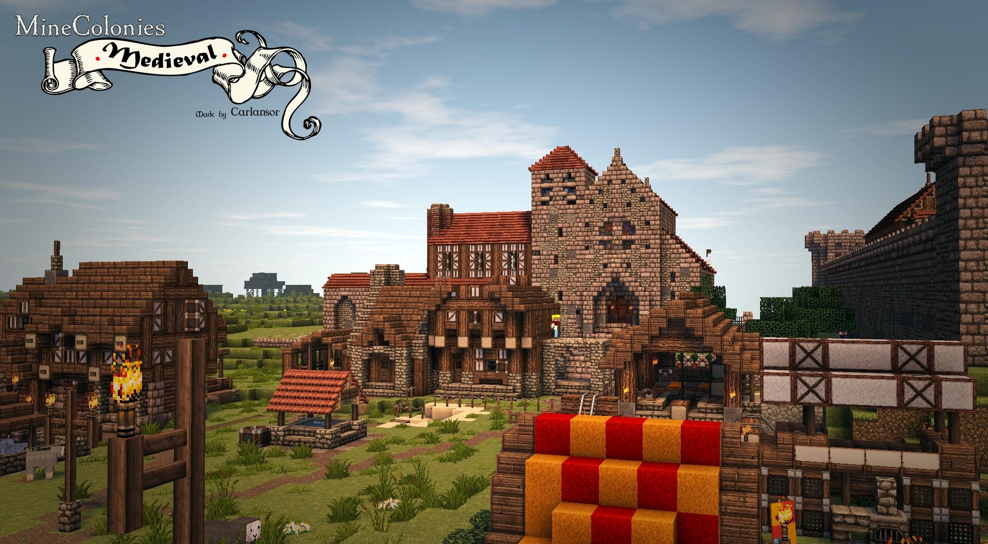 1920x1060 Minecraft Minecolonies: Medieval Wallpaper, Desktop