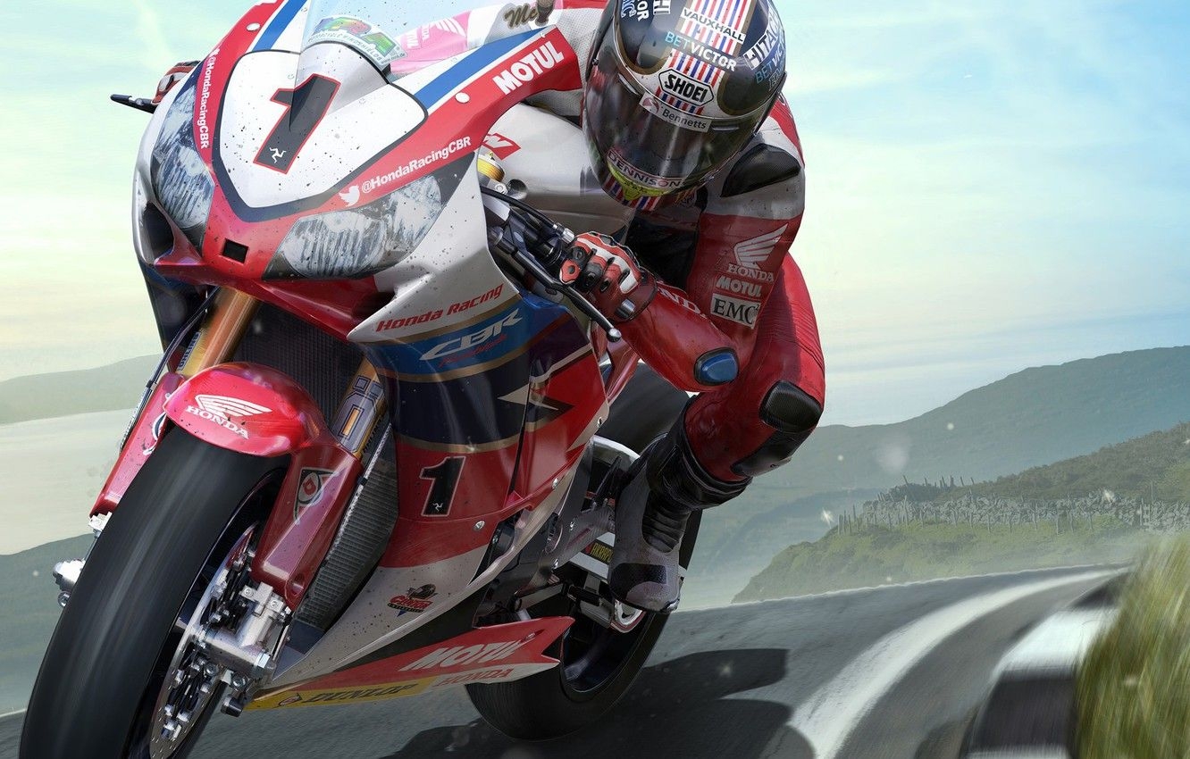 1340x850 Wallpaper track, motorcycle, racer, TT ISLE OF MAN image, Desktop