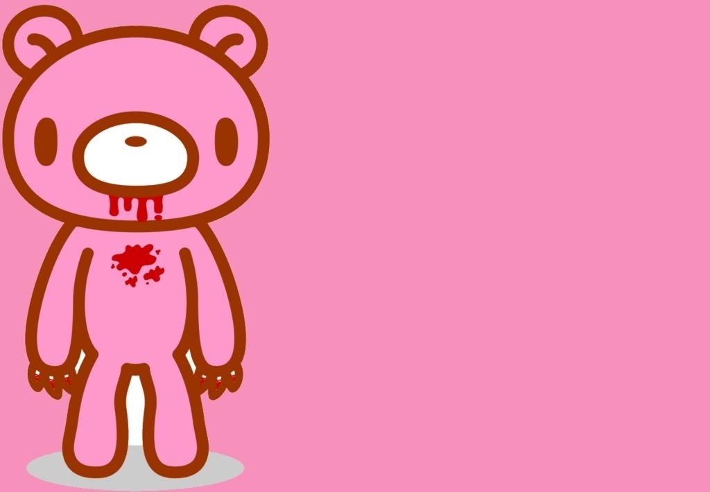 1030x710 Gloomy Bear Pink Cute Wallpaper and Picture. Imageize: 104 kilobyte, Desktop