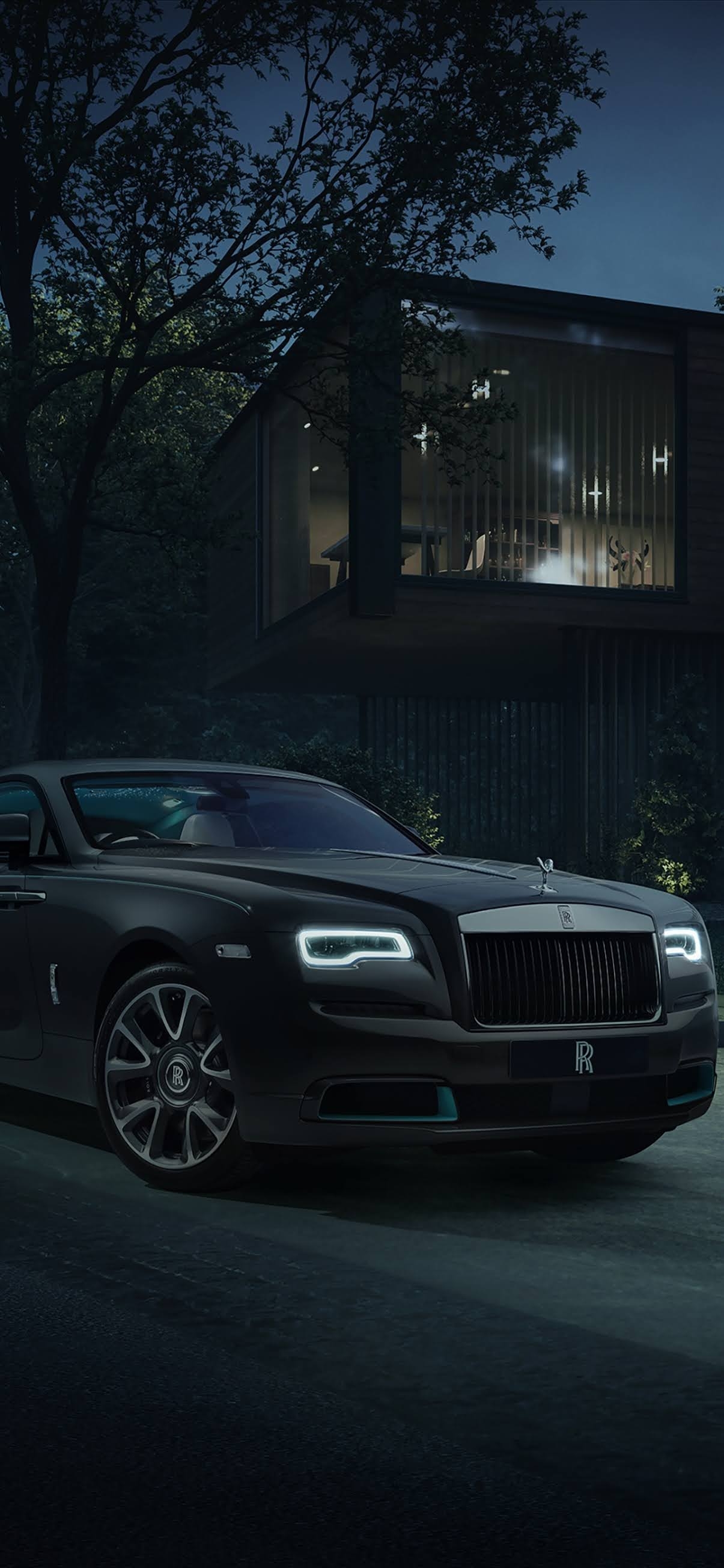 1210x2610 Black Rolls Royce Mobile Wallpaper, luxury car Mobile Walls, Phone