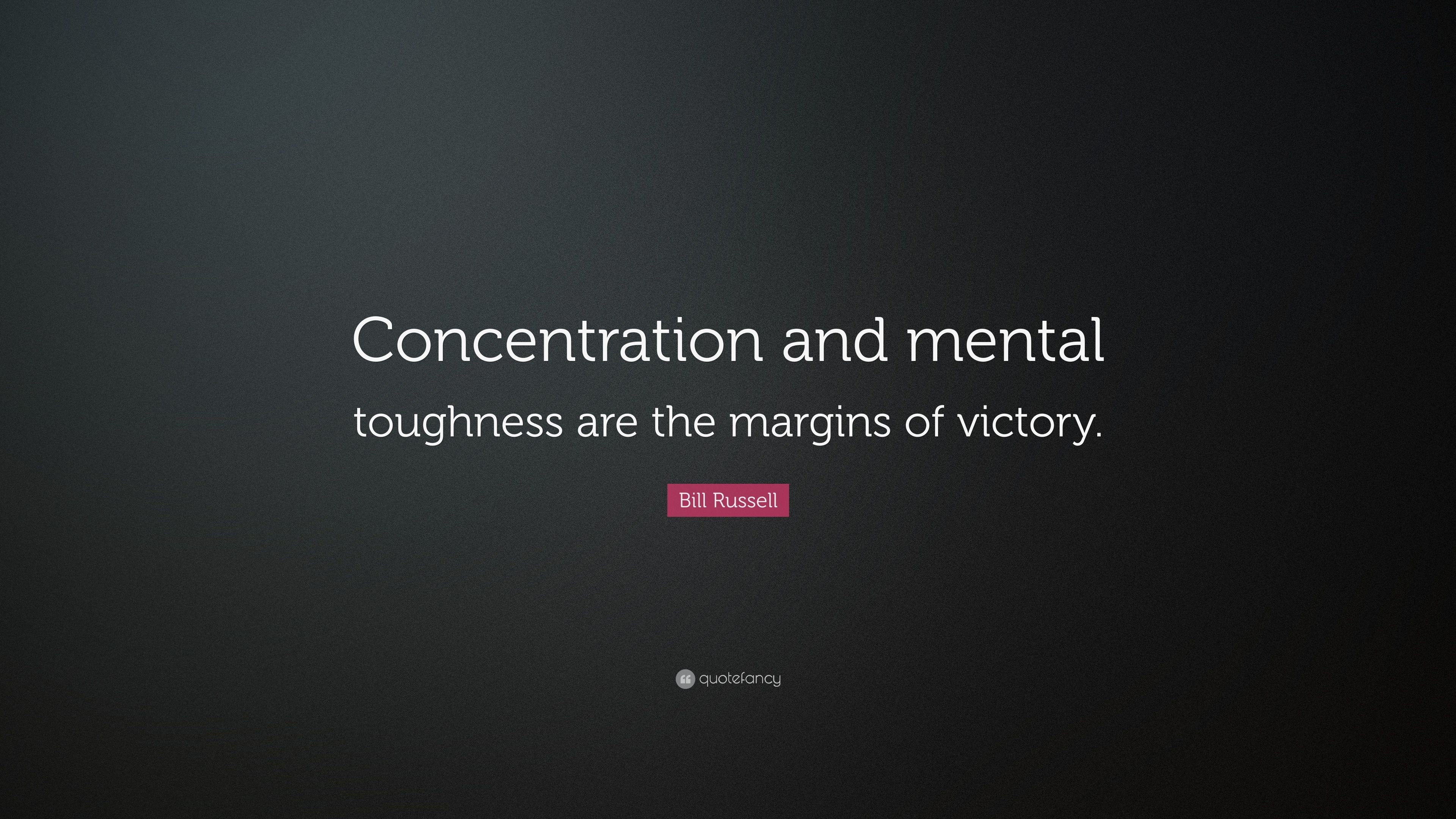 3840x2160 Bill Russell Quote: “Concentration and mental toughness are, Desktop