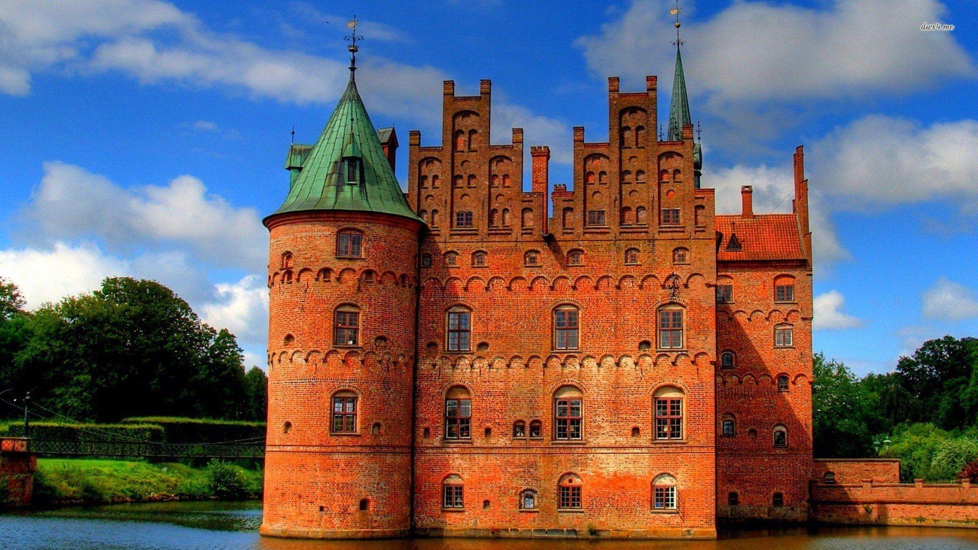 1920x1080 Egeskov Castle Denmark Wallpaper, Desktop