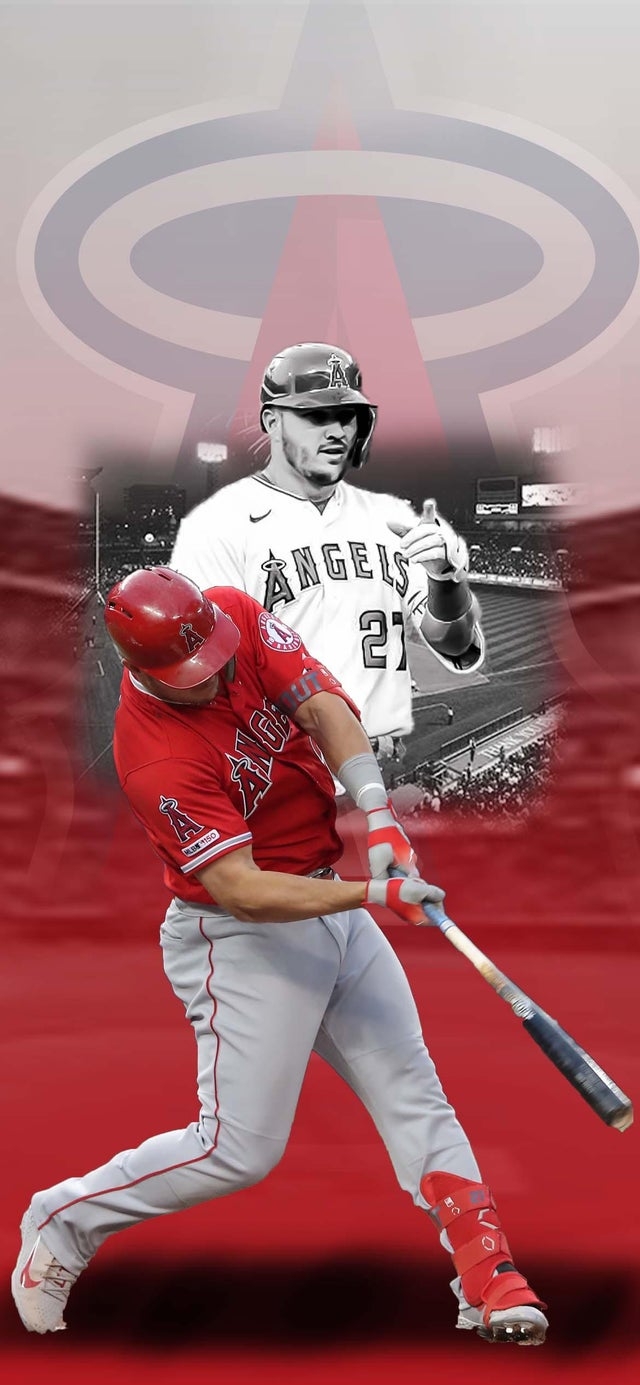 640x1390 mike trout wallpaper iphone Bhmpics, Phone