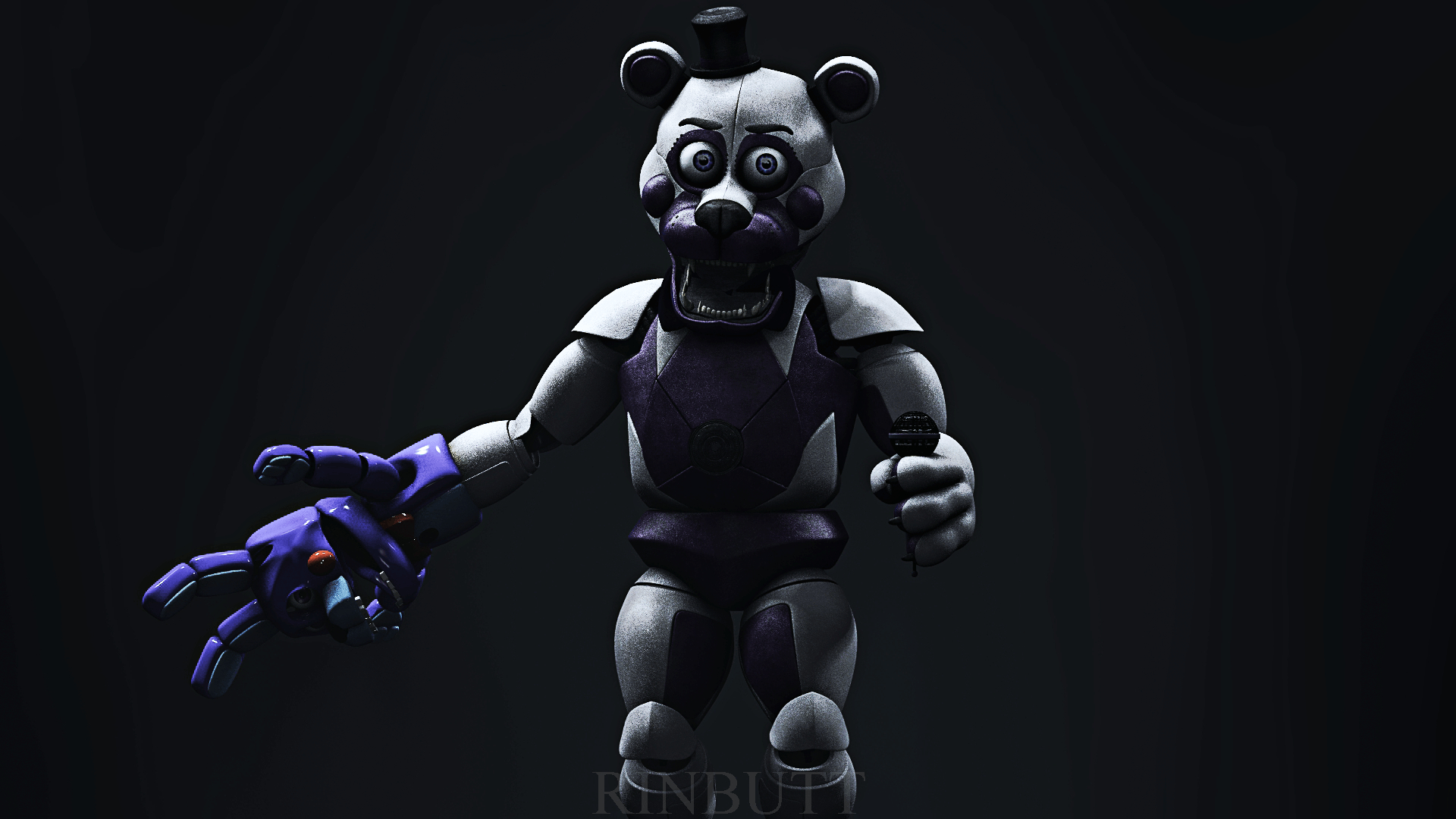 1920x1080 Funtime Freddy (Qutiix model) Artwork, Desktop