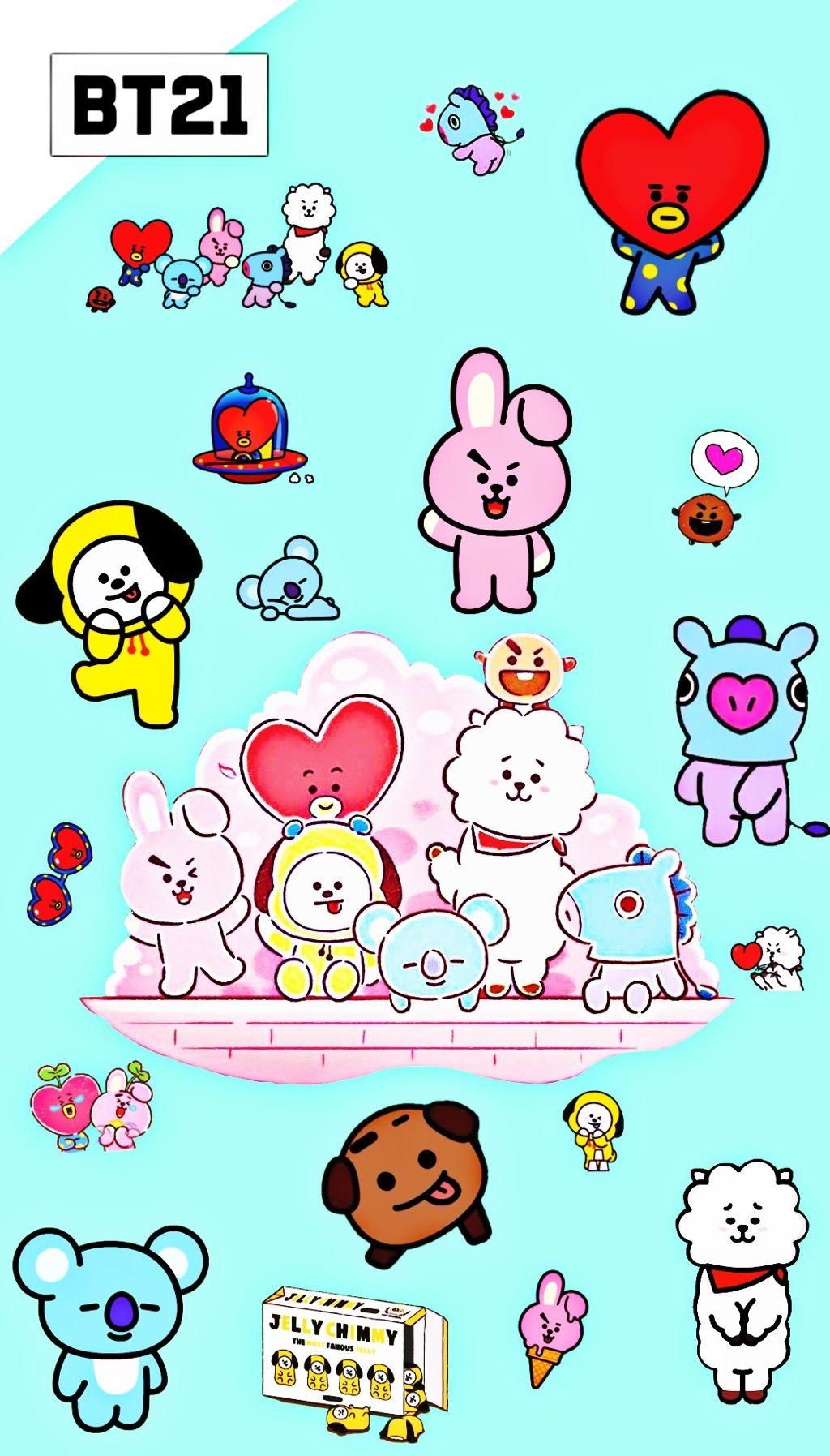 1030x1800 freetoedit bt21 BTS BT21 Wallpaper, Phone