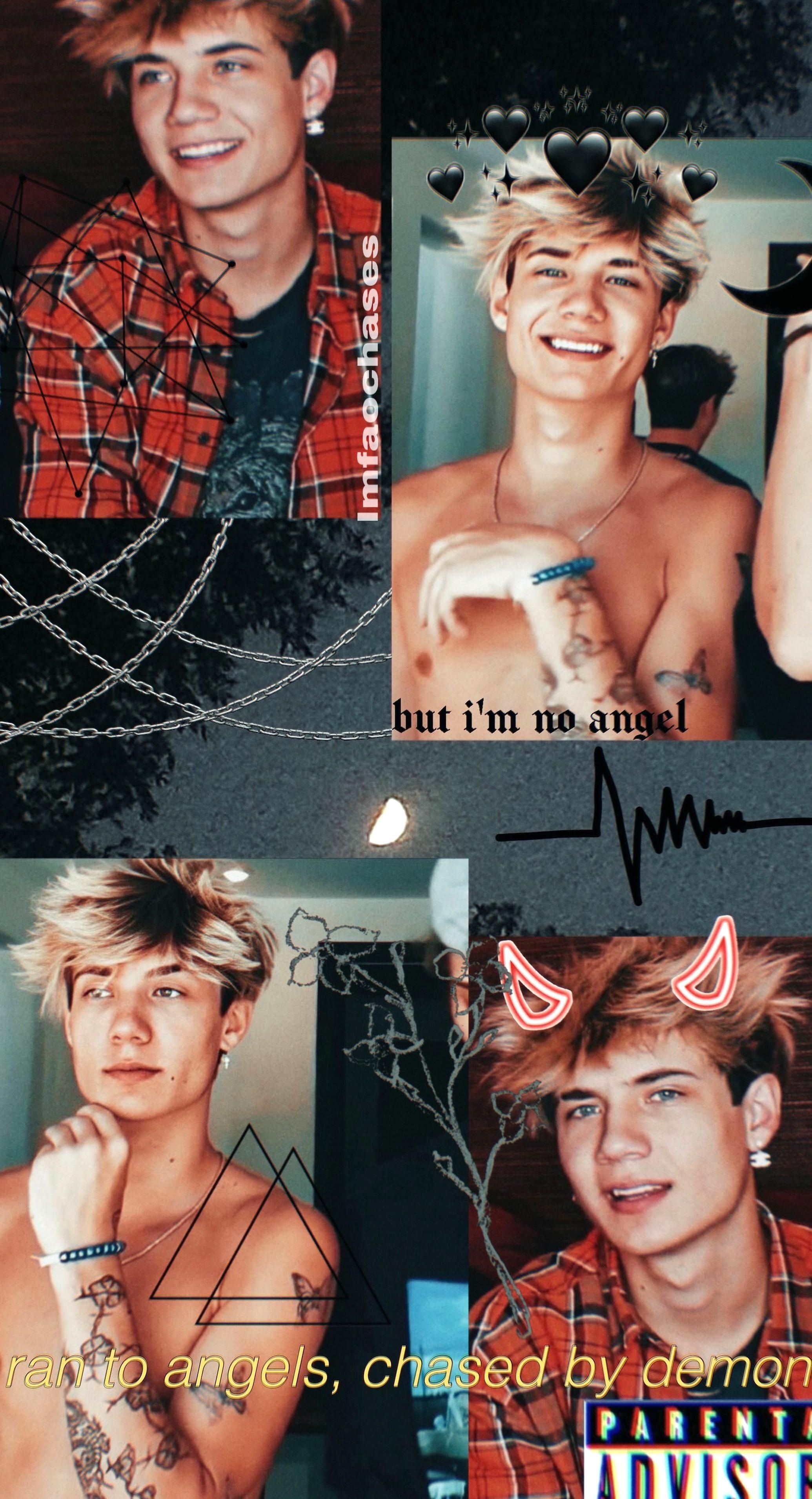 2070x3820 made by me wallpaper jaden hossler aesthetic angelsdemons tiktoker and rockstar 2020. Boys wallpaper, Cute boy things, Angels and demons, Phone