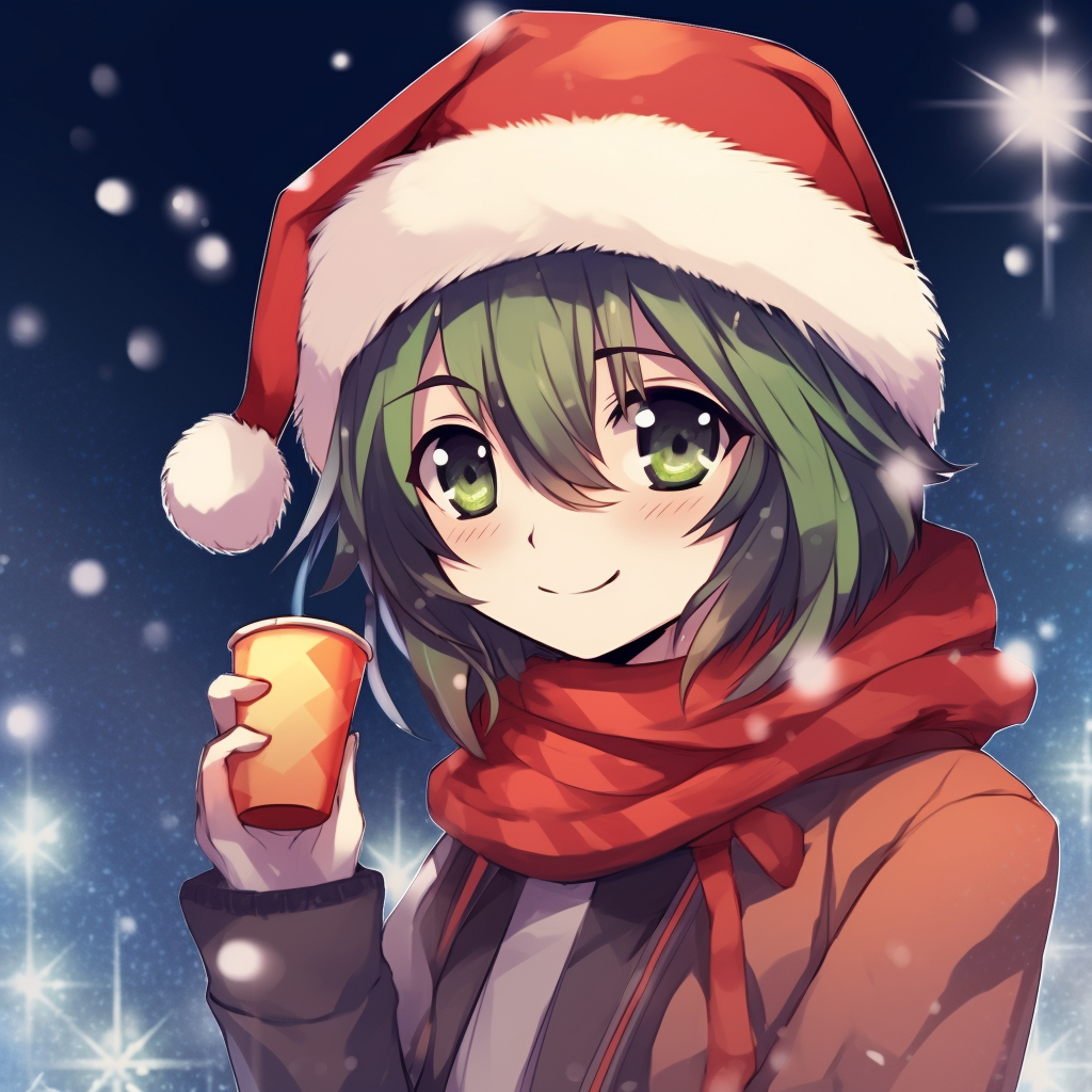 1030x1030 Anime Christmas Pfp Boy Girl Interaction Christmas Pfp Optimized Space, Phone