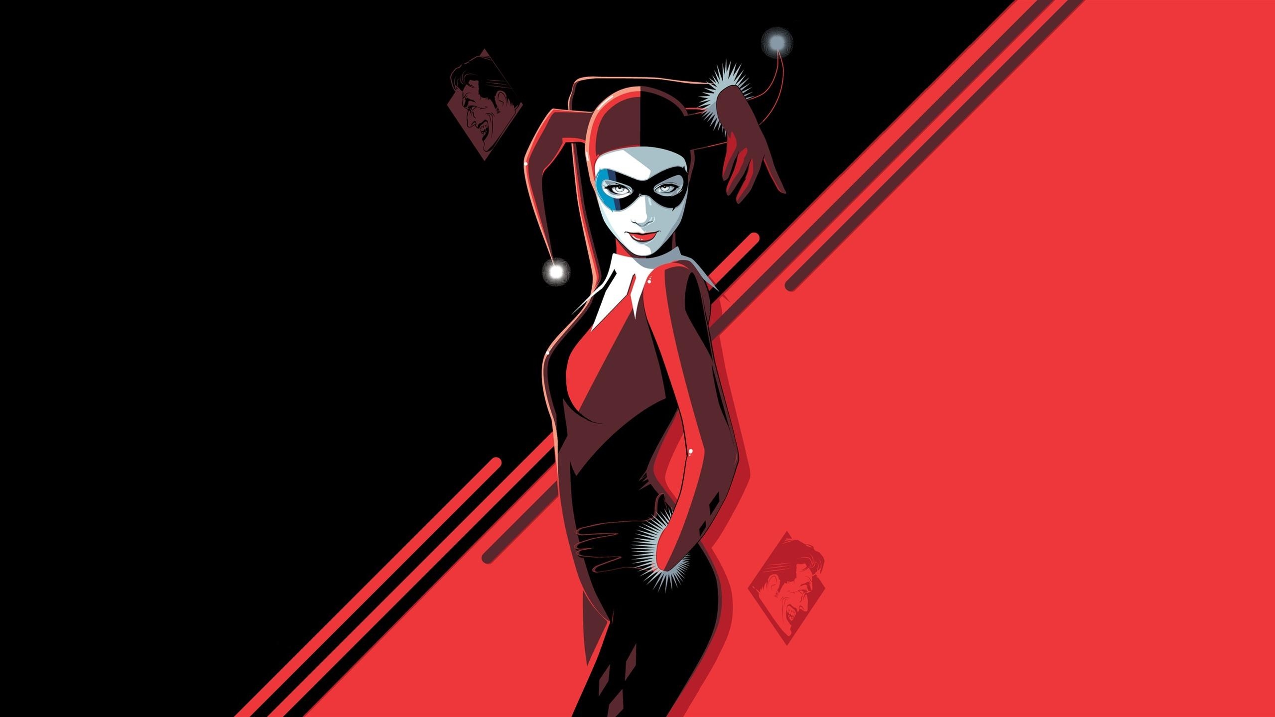 2560x1440 Wallpaper Harley Quinn, DC comics, art picture  QHD Picture, Desktop