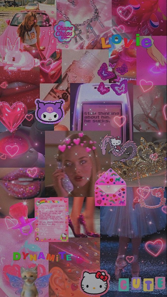 680x1200 pink y2k aesthetic wallpaper. Pink wallpaper iphone, Y2k wallpaper, iPhone wallpaper glitter, Phone