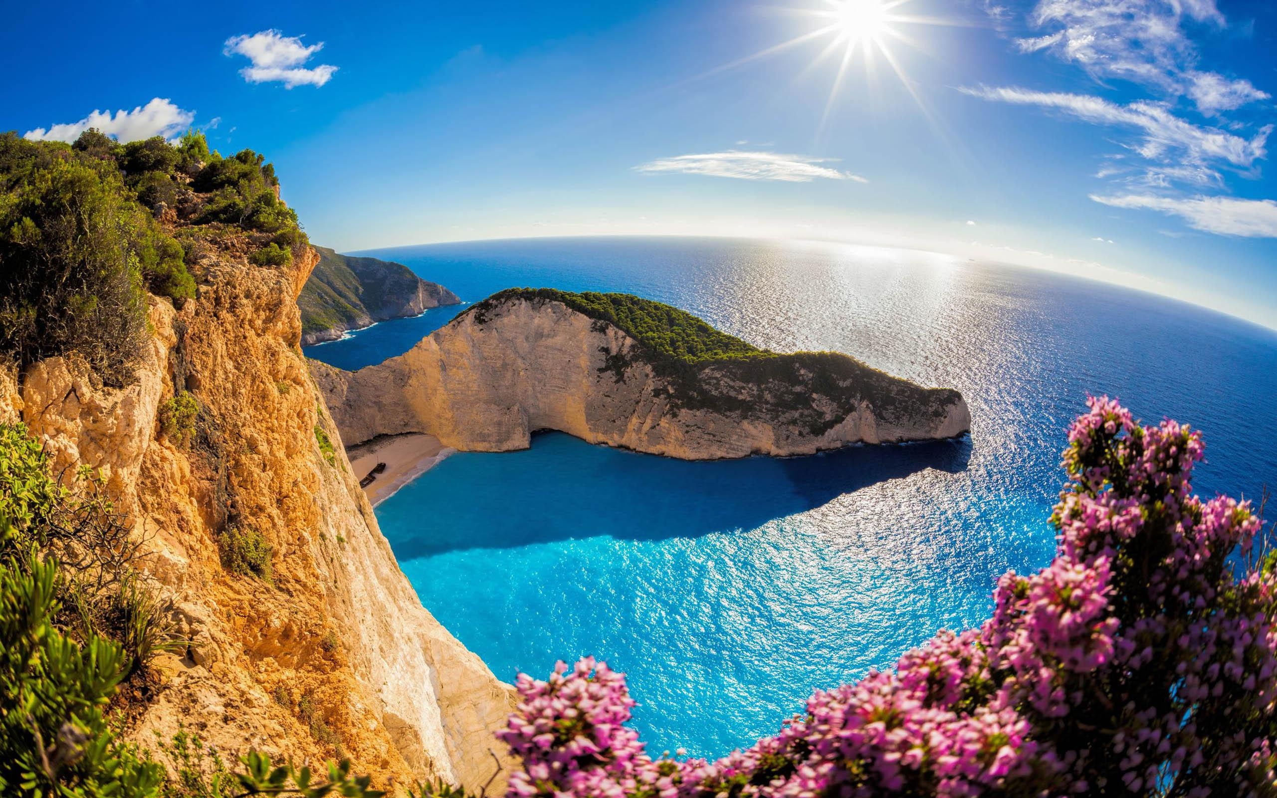 2560x1600 Zakynthos Island In The Ocean In Greece Navajo Beach Sea Sun Sky, Desktop