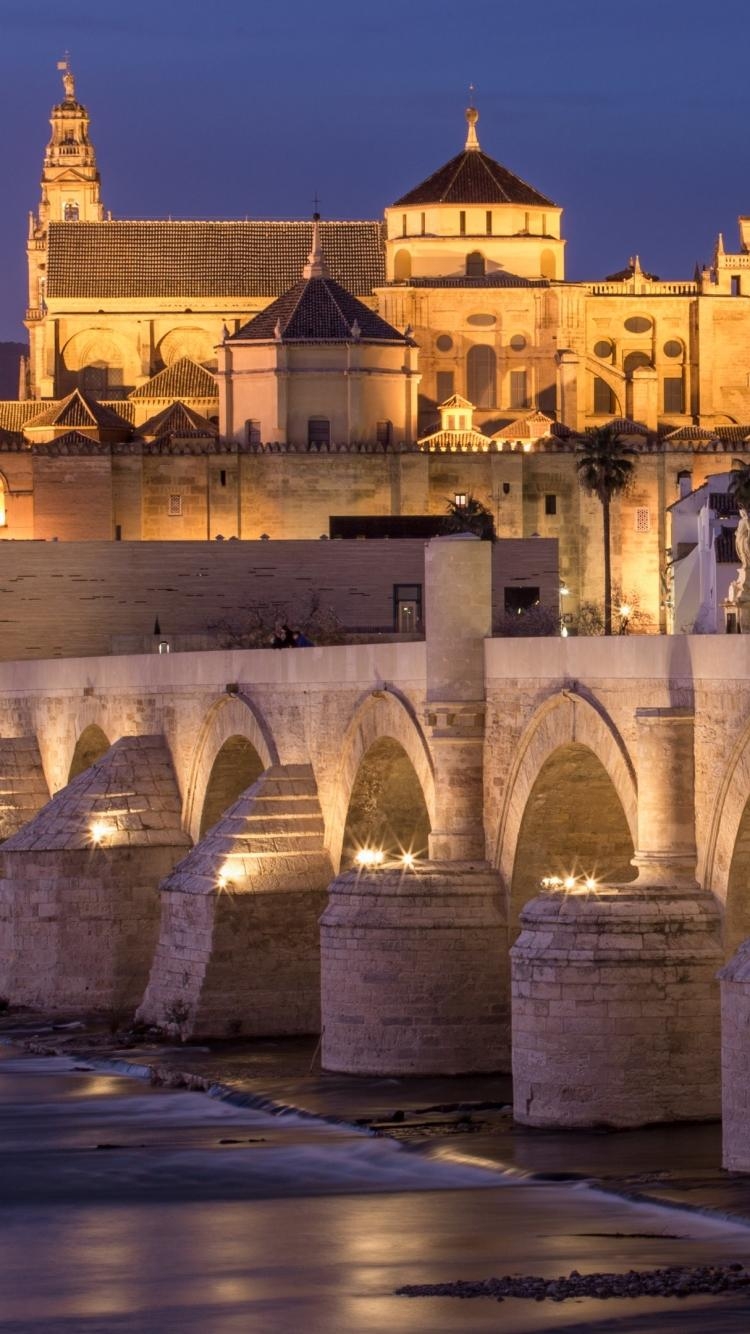 750x1340 Man Made Cordoba Bridge () Wallpaper, Phone