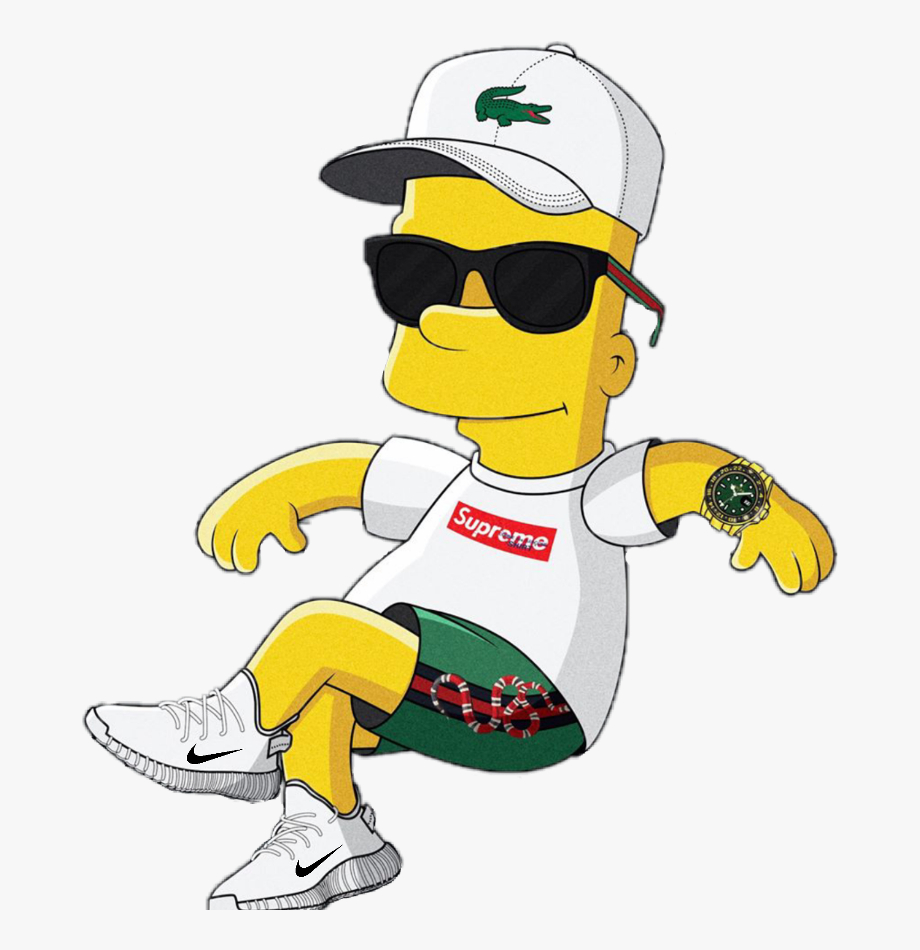 920x950 Bart Clipart Simpson Supreme Simpson Png Supreme, Phone