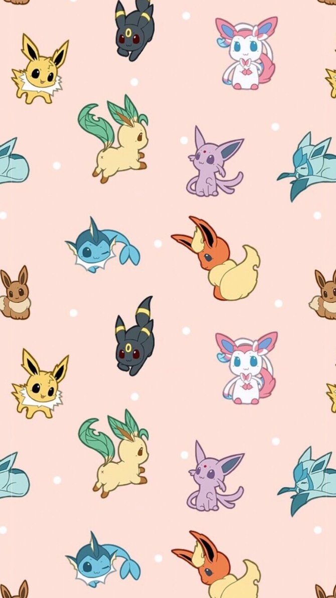 670x1200 Anime!. Cute pokemon wallpaper, Eevee wallpaper, Cute cartoon wallpaper, Phone