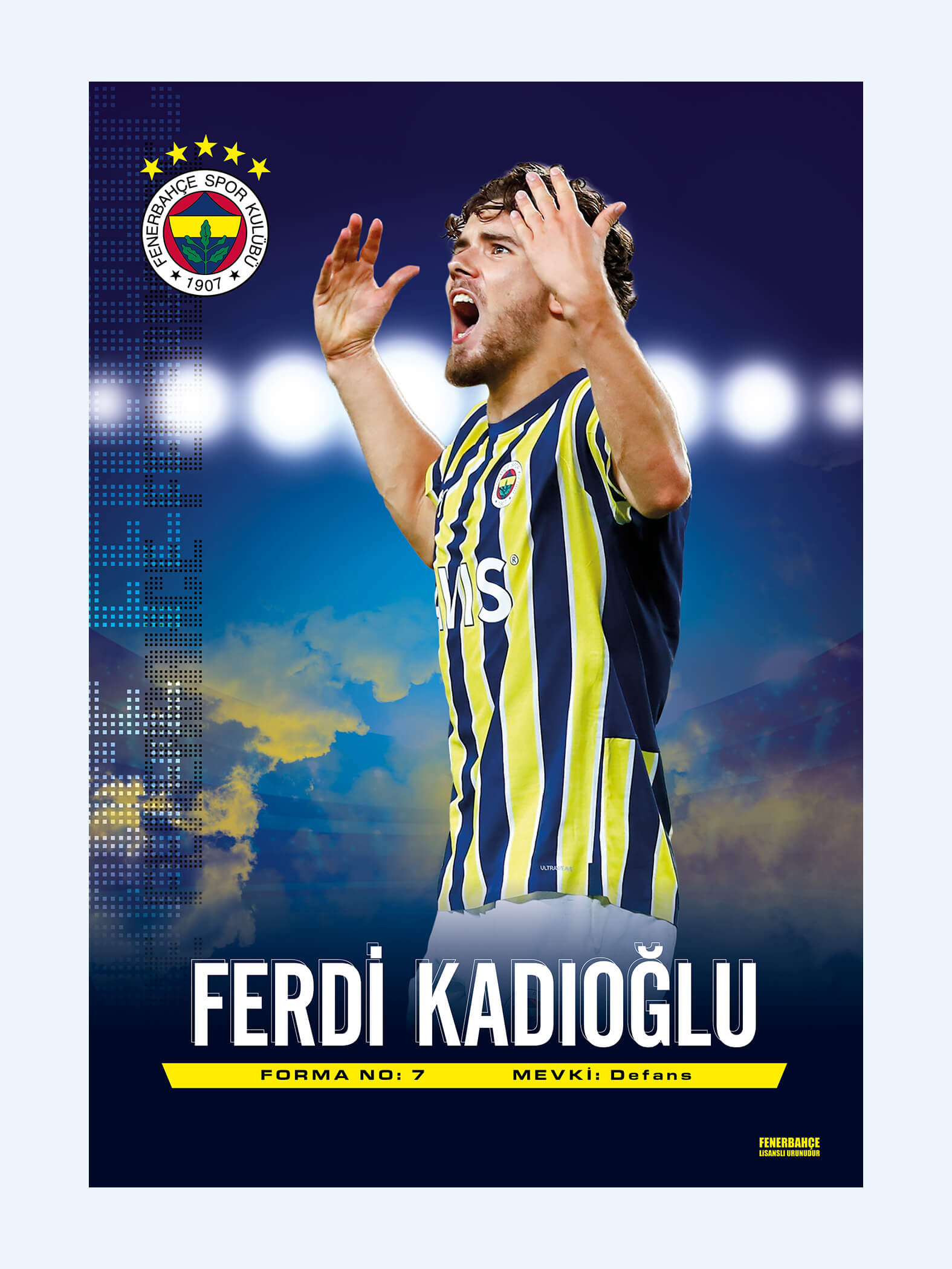 1580x2100 Fenerium. FB Ferdi Kadıoğlu Statik Kağıt Poster, Phone