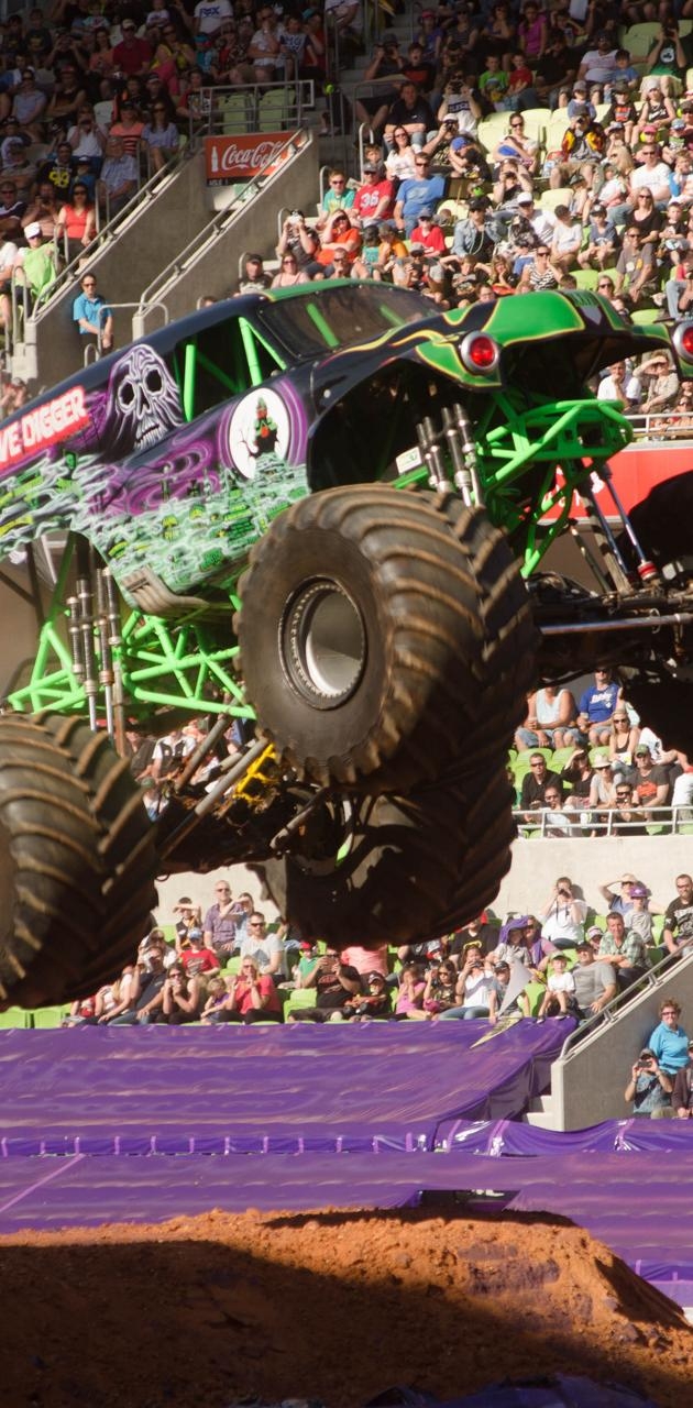 630x1280 grave digger wallpaper, Phone