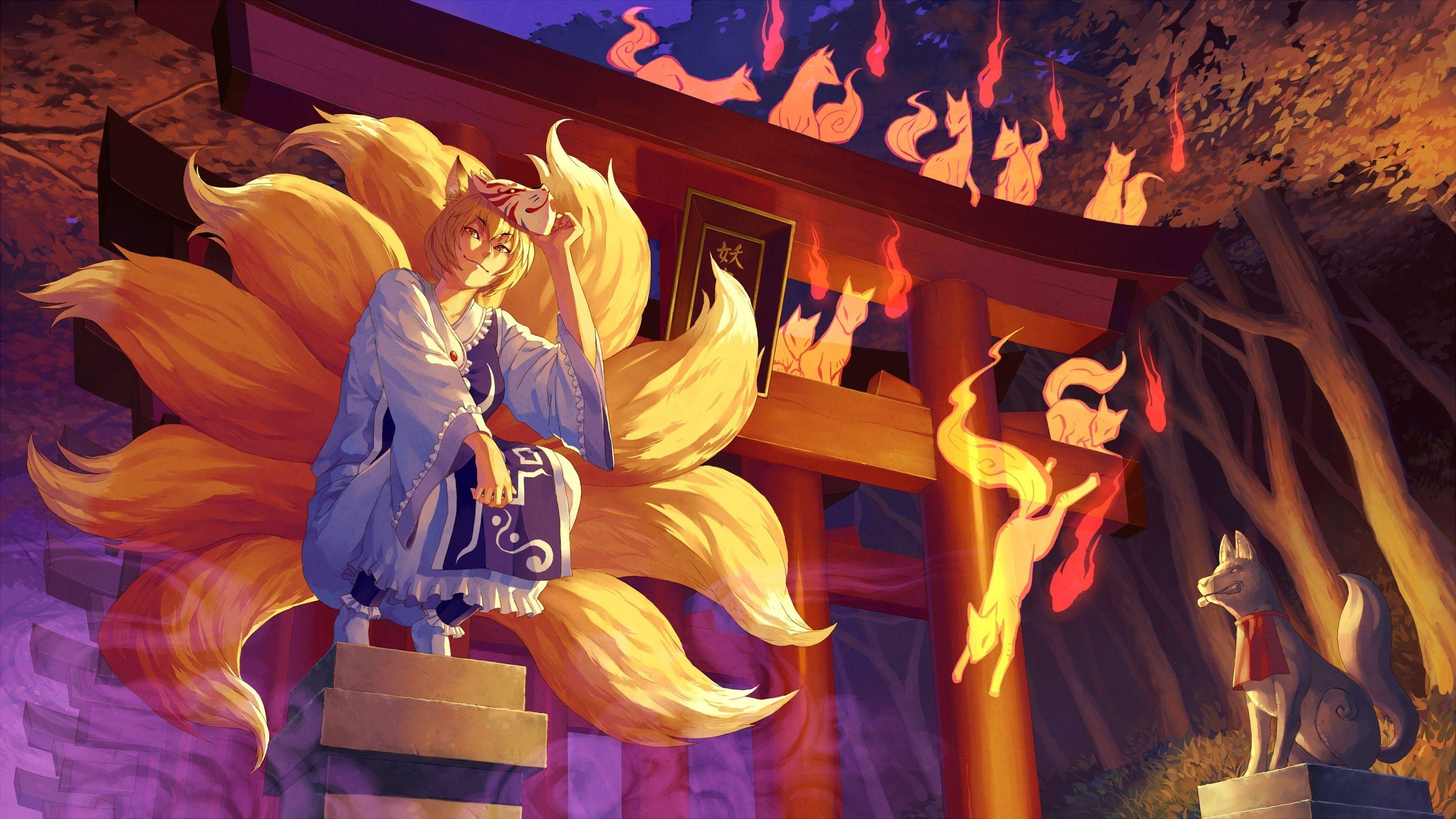 3000x1690 kitsune wallpaper, Desktop