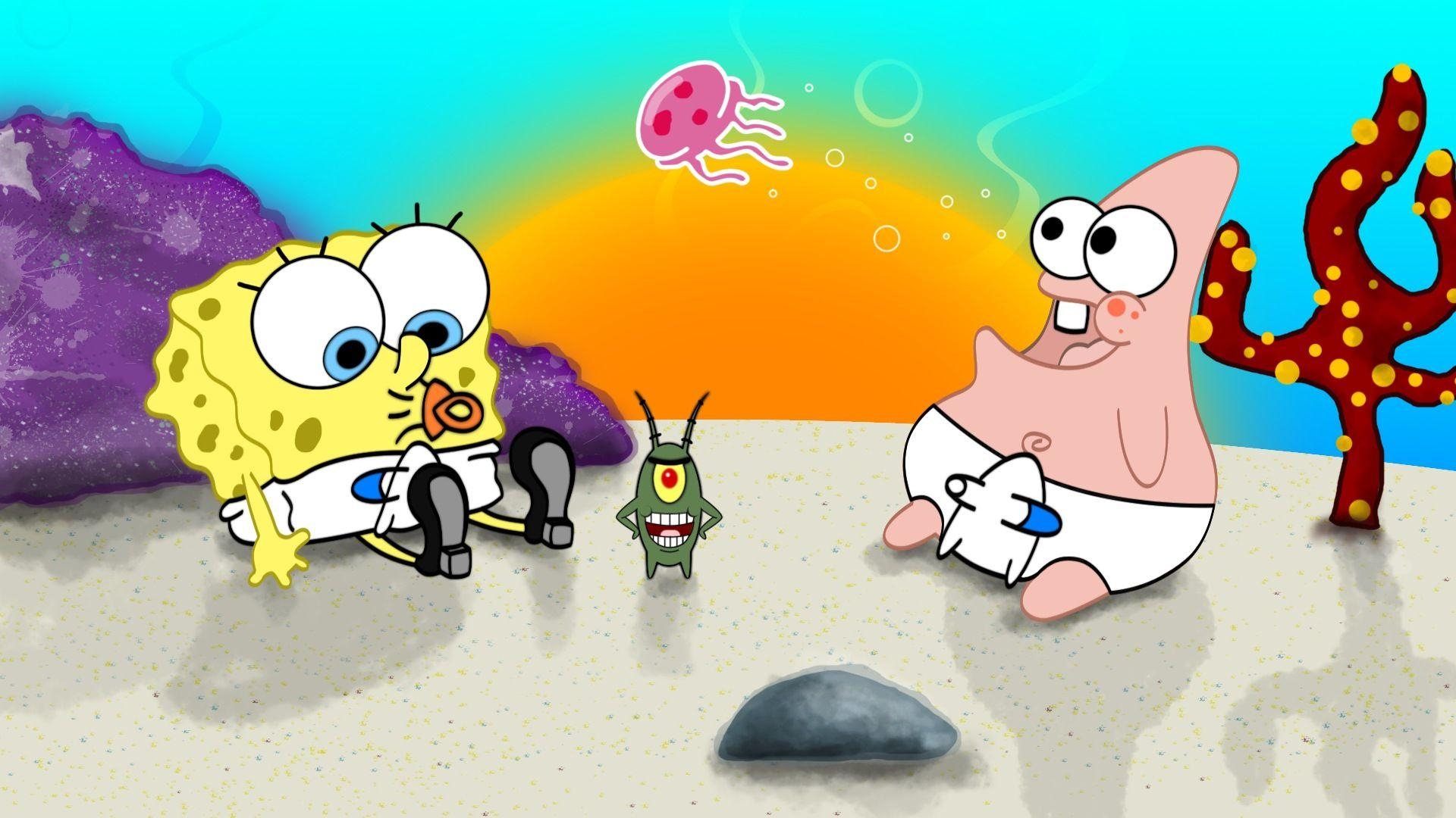 1920x1080 Baby SpongeBob And Patrick Wallpaper, Desktop