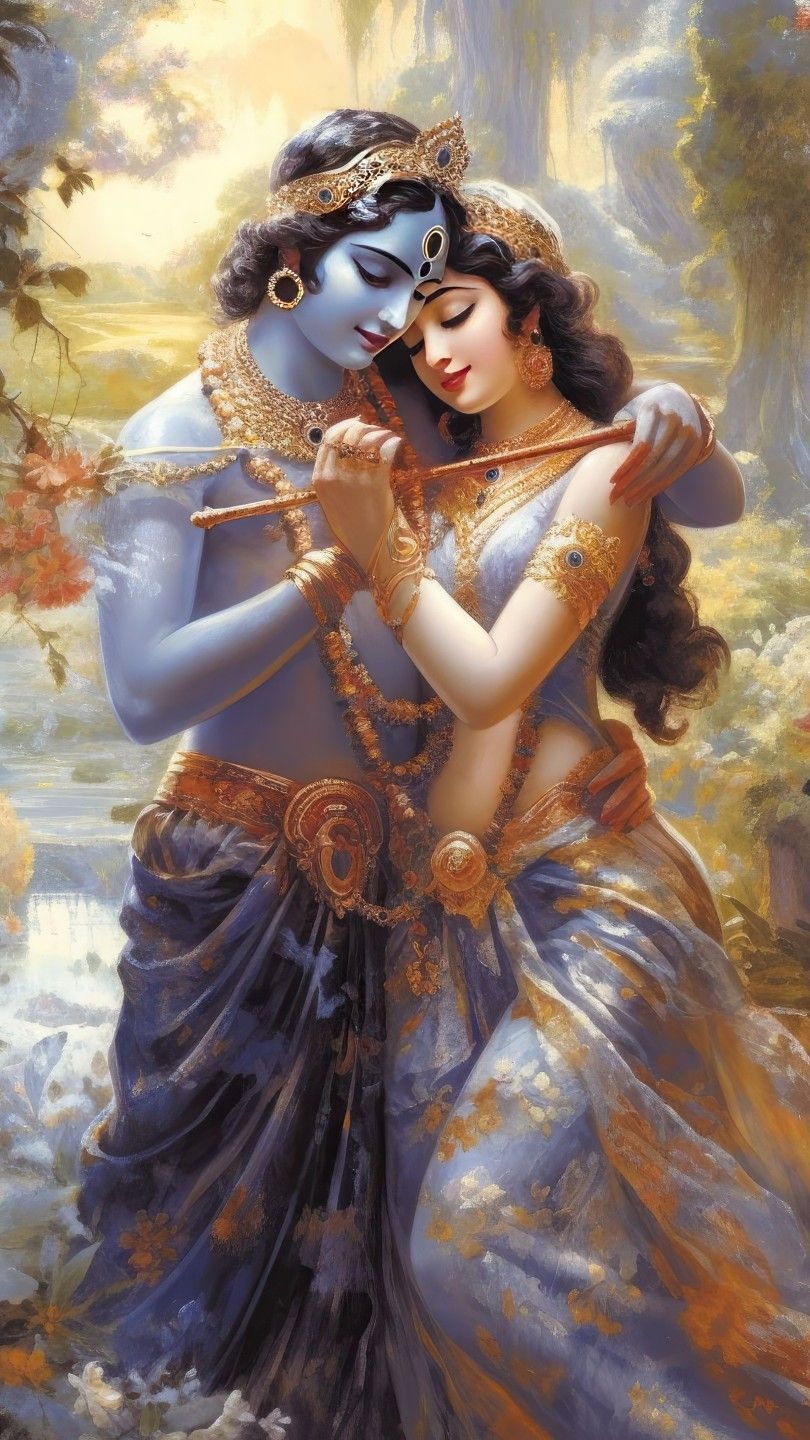 810x1440 Radha krishna love, Phone