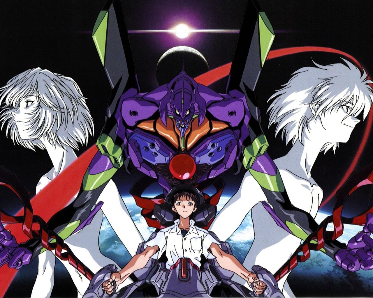 1280x1030 Eva Unit 01 And Pilots Genesis Evangelion Wallpaper, Desktop