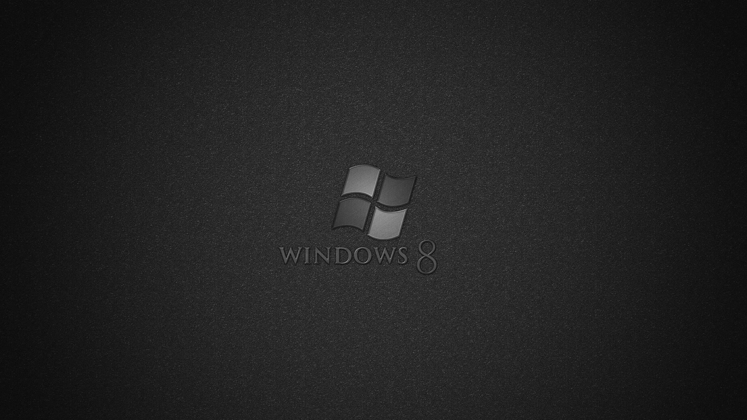 2560x1440 Windows 8 Black Wallpaper Design, Desktop