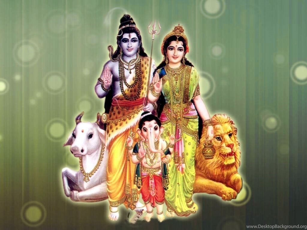 1030x770 Wallpaper Shiva Nandi God Parvati Ganesh  Desktop Background, Desktop