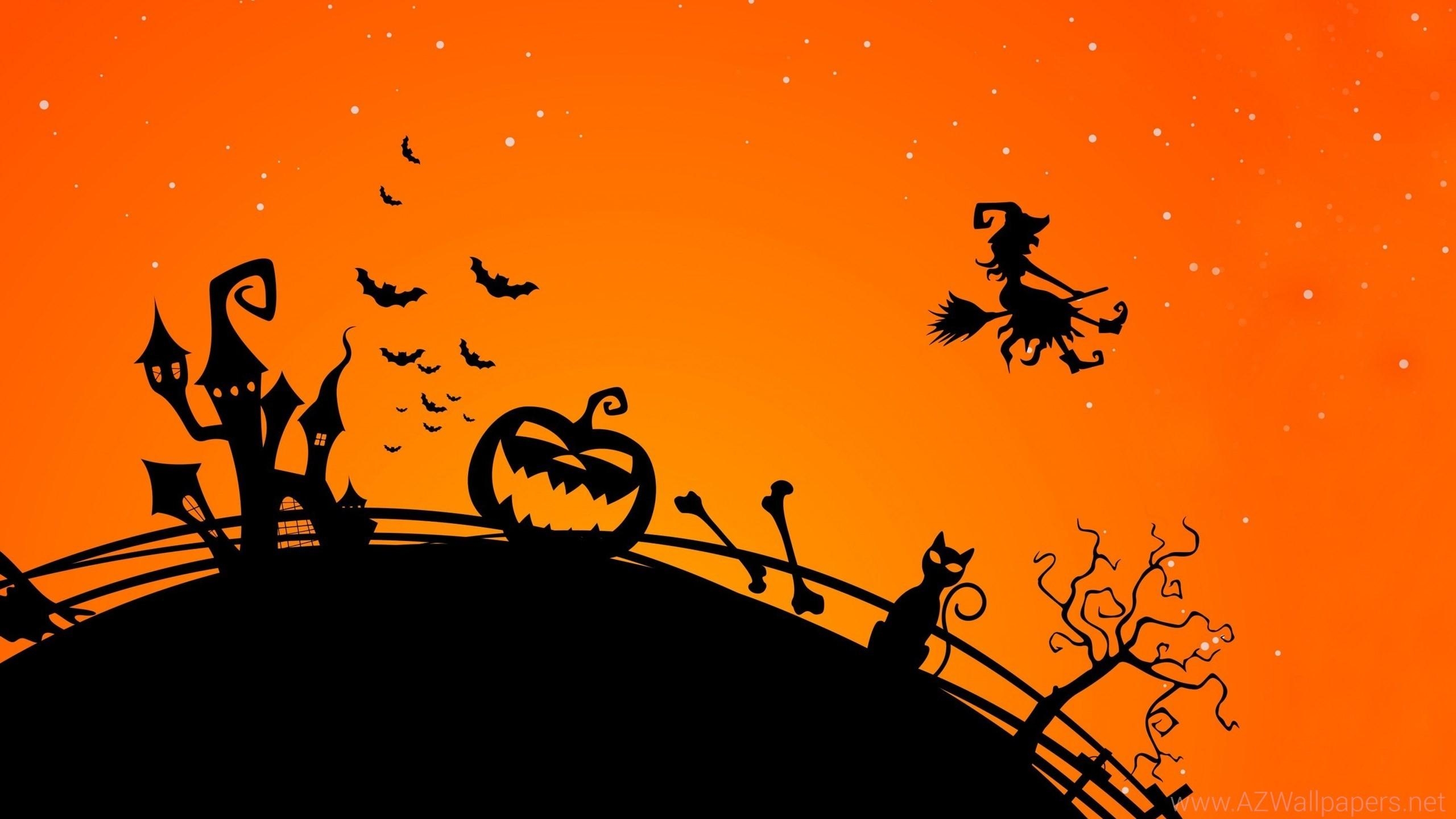 2560x1440 Cute Halloween Phone Wallpaper, Desktop