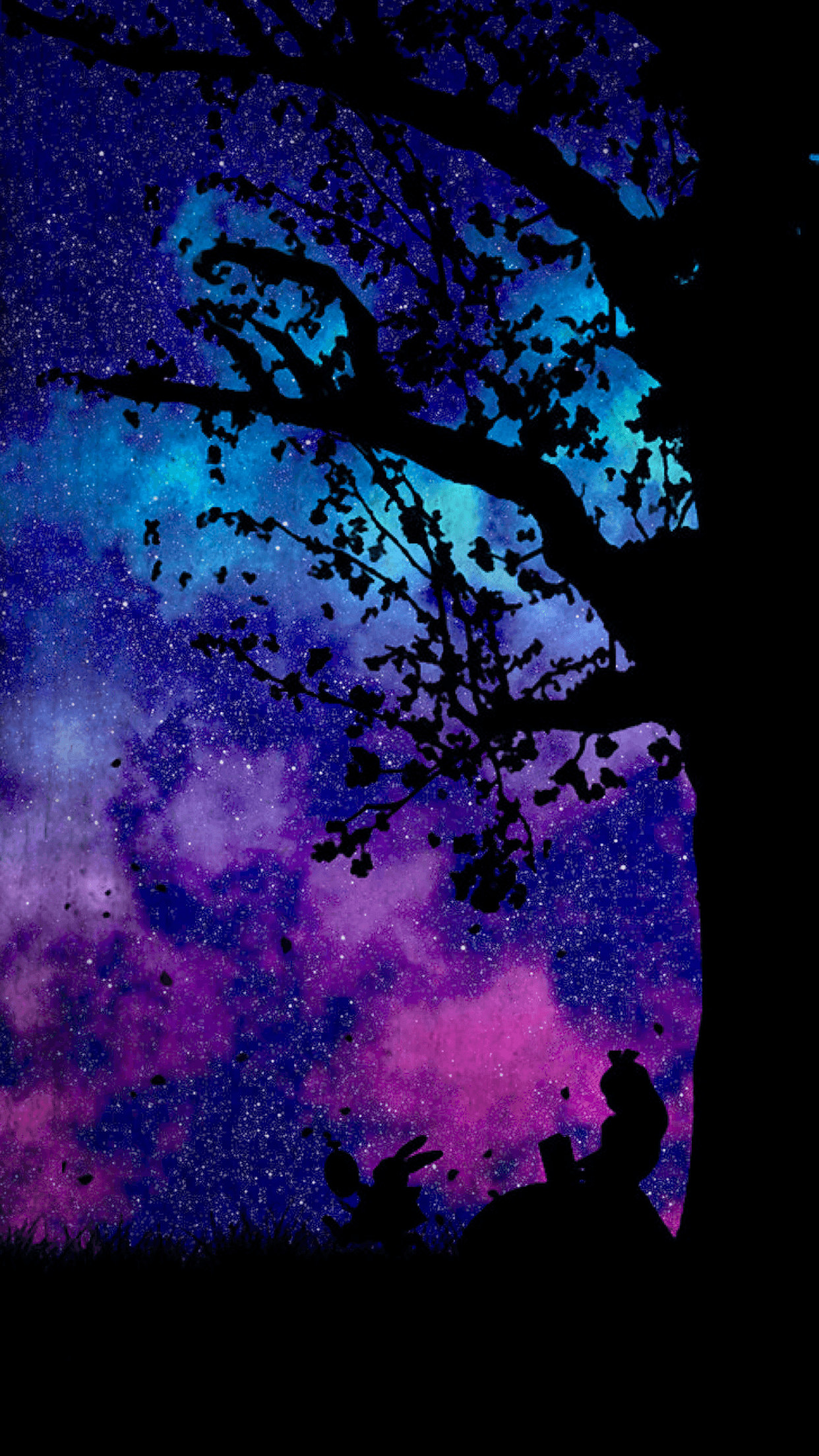 1250x2210 Alice in Wonderland Galaxy Wallpaper, Phone