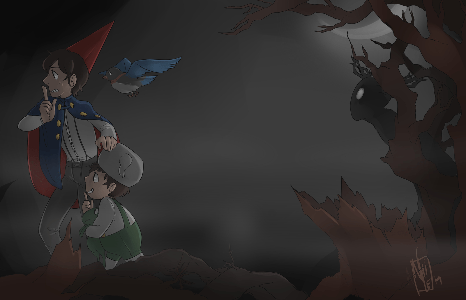 1600x1040 over garden wall. Over The Garden Wall Art. Animeart, shows, Desktop