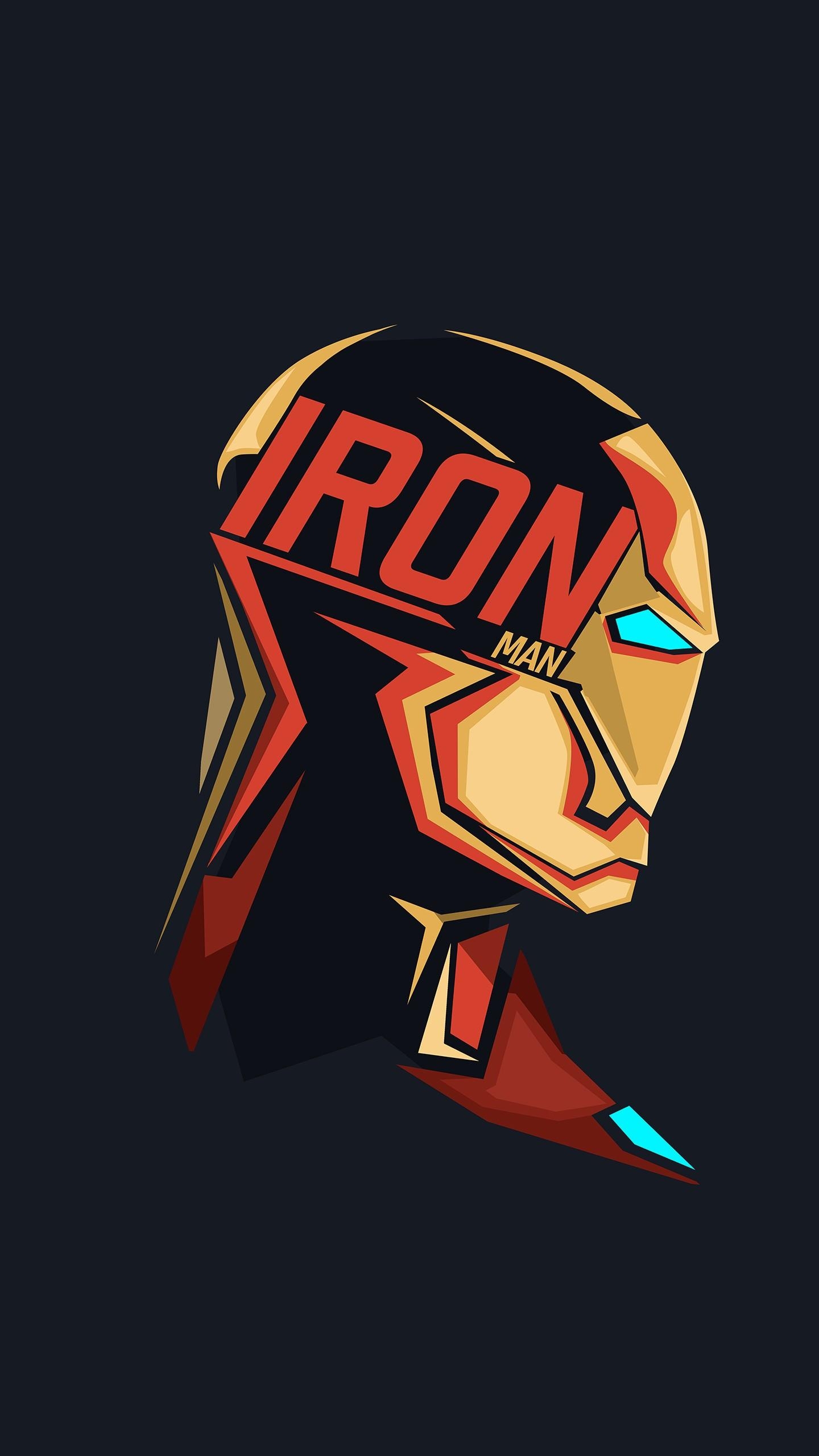 1440x2560 Iron Man Minimal Artwork 4K 8K Wallpaper, Phone