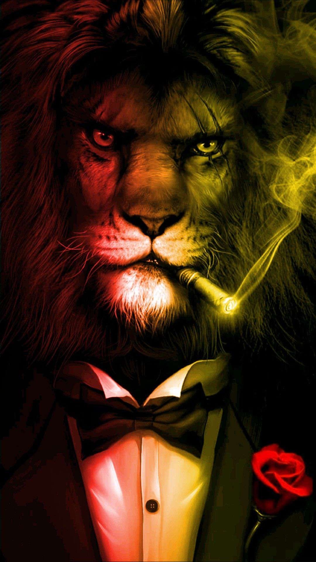 1080x1920 Lion Tattoo Wallpaper iPhone, Phone