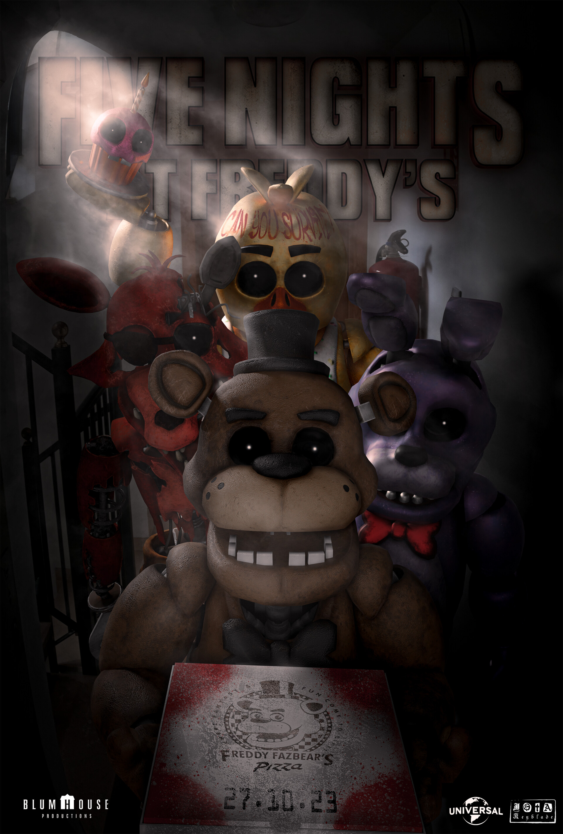 1920x2850 Five Nights At Freddy's Fanmade Movie Poster, Phone