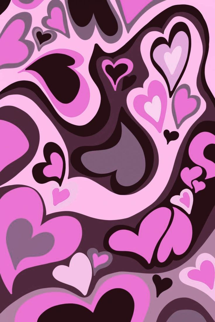 740x1110 pink liquid hearts. iPhone wallpaper landscape, Heart wallpaper, iPhone wallpaper themes, Phone